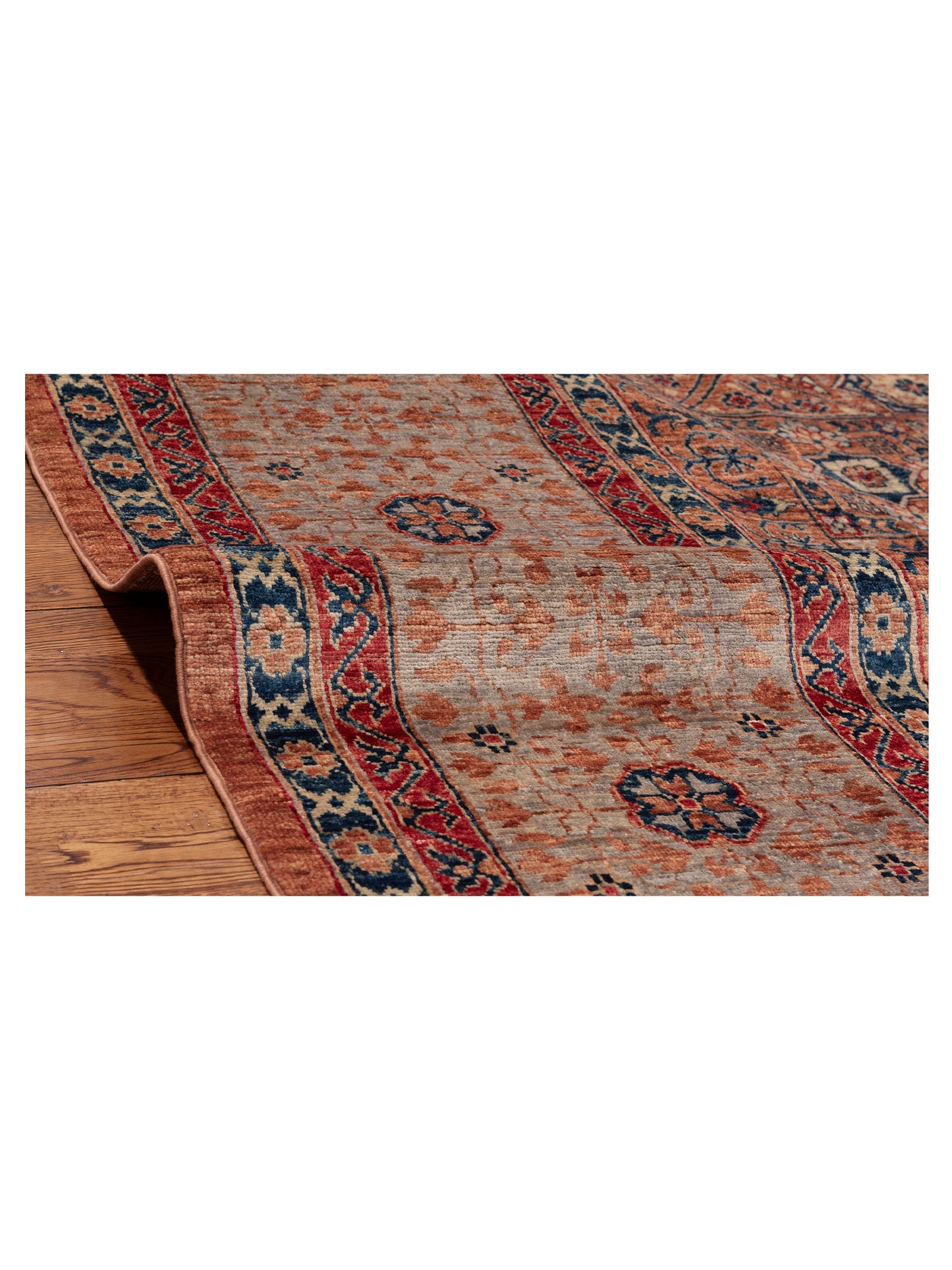 Mamluk 152287 Salmon Multi 9.10x13.7 Hand Knotted Rug