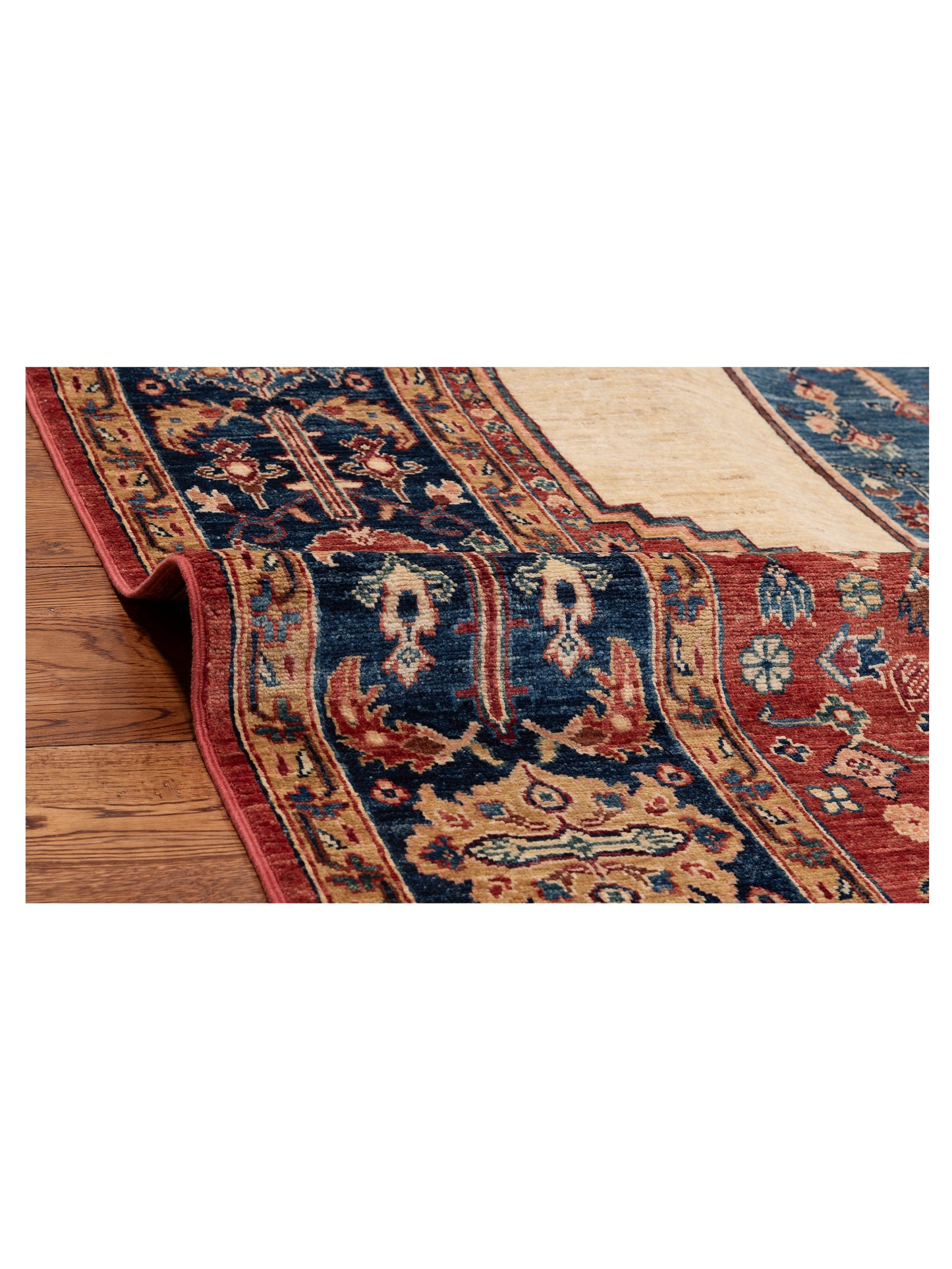 Akcha 152298 Red Navy 8x10.6 Hand Knotted Rug