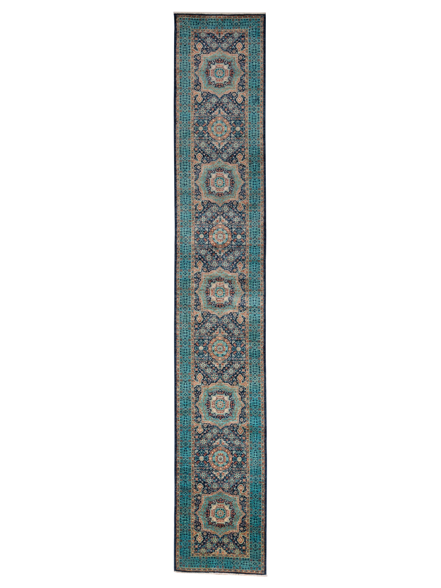 Nomad Mamluk Indigo Turquoise Traditional