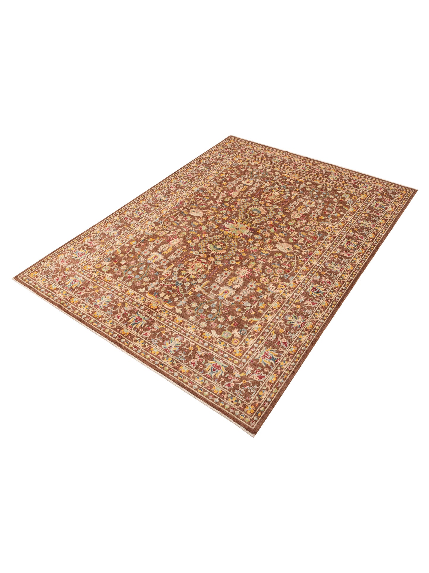 Sultan 152304 Brown Brown 8.2x11.3 Hand Knotted Rug