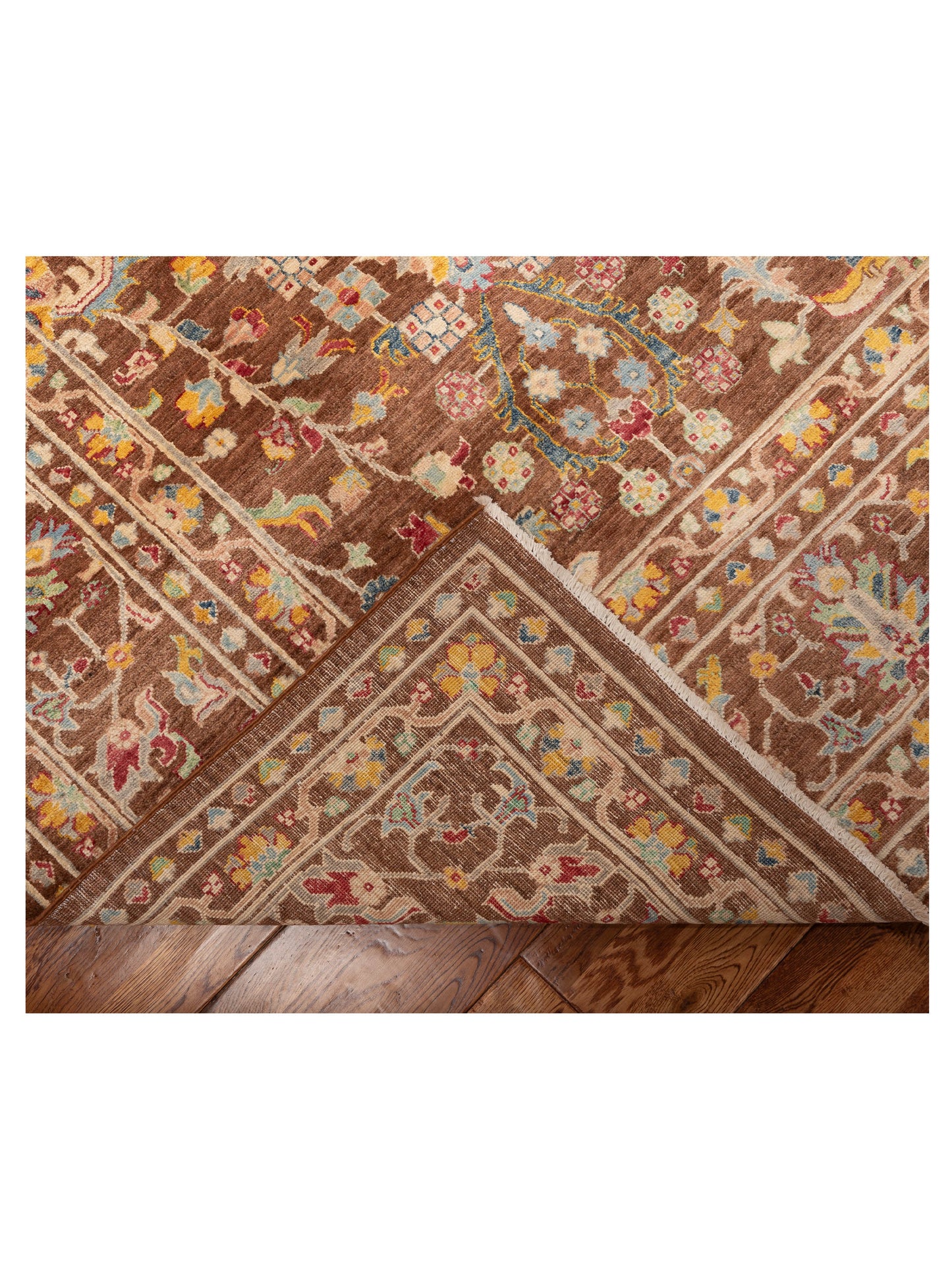 Sultan 152304 Brown Brown 8.2x11.3 Hand Knotted Rug