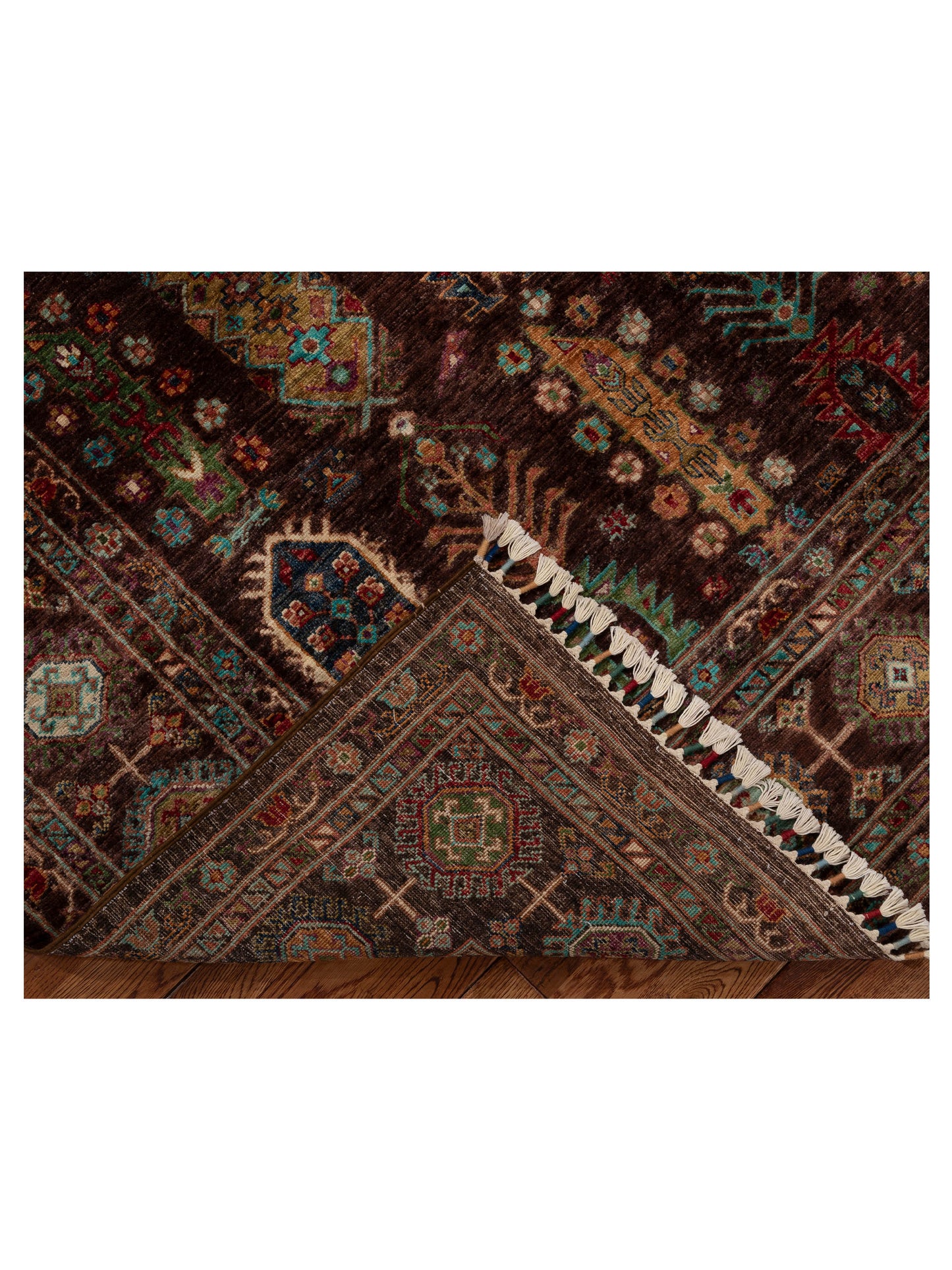 Sultan 152313 Dark Brown 6.7x10 Hand Knotted Rug