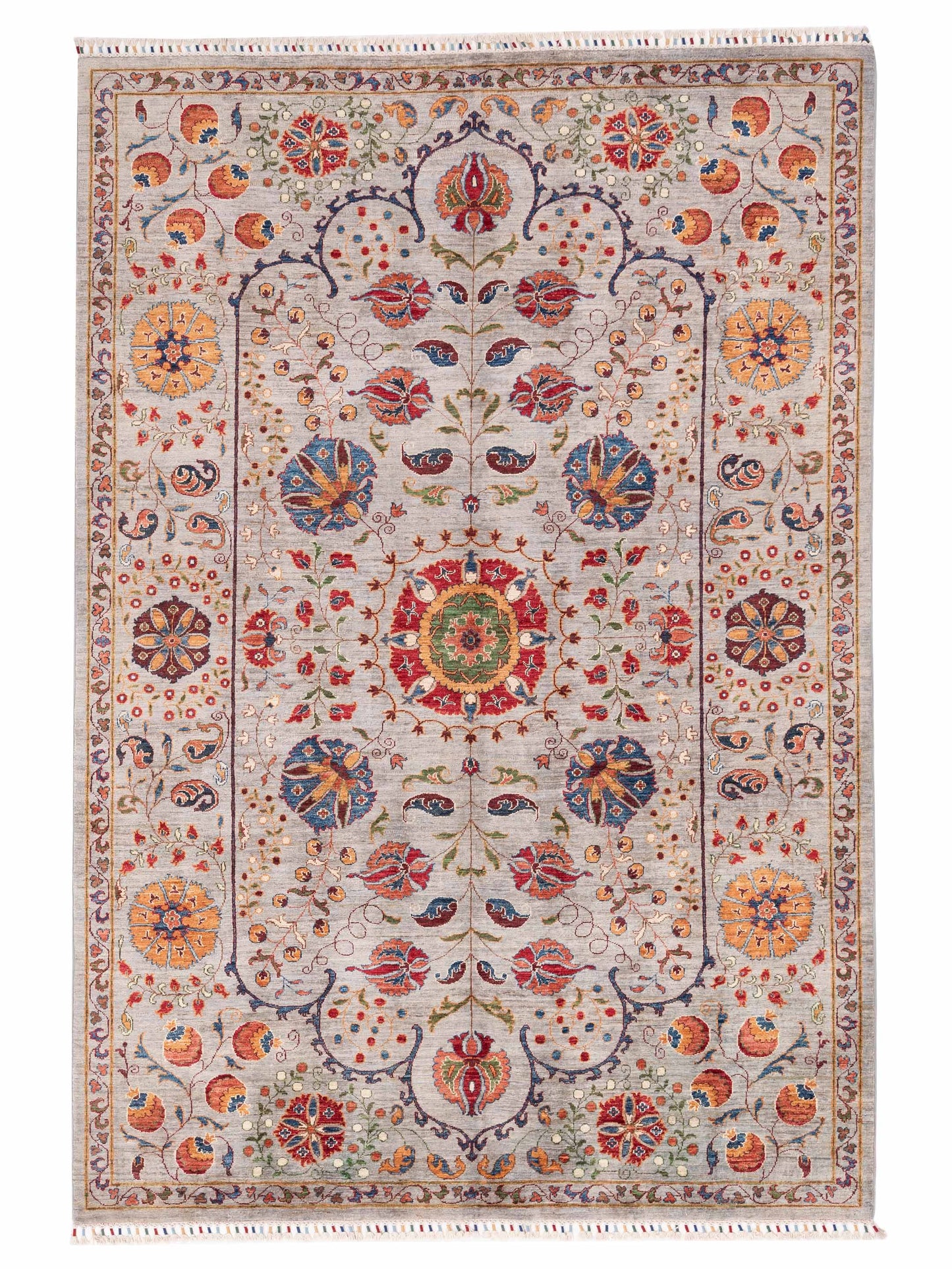 Sultan 152314 Light Gray 6.9x9.10 Hand Knotted Rug