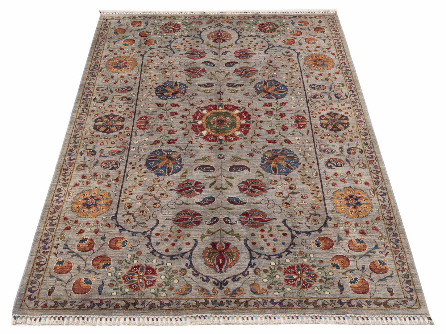 Sultan 152314 Light Gray 6.9x9.10 Hand Knotted Rug