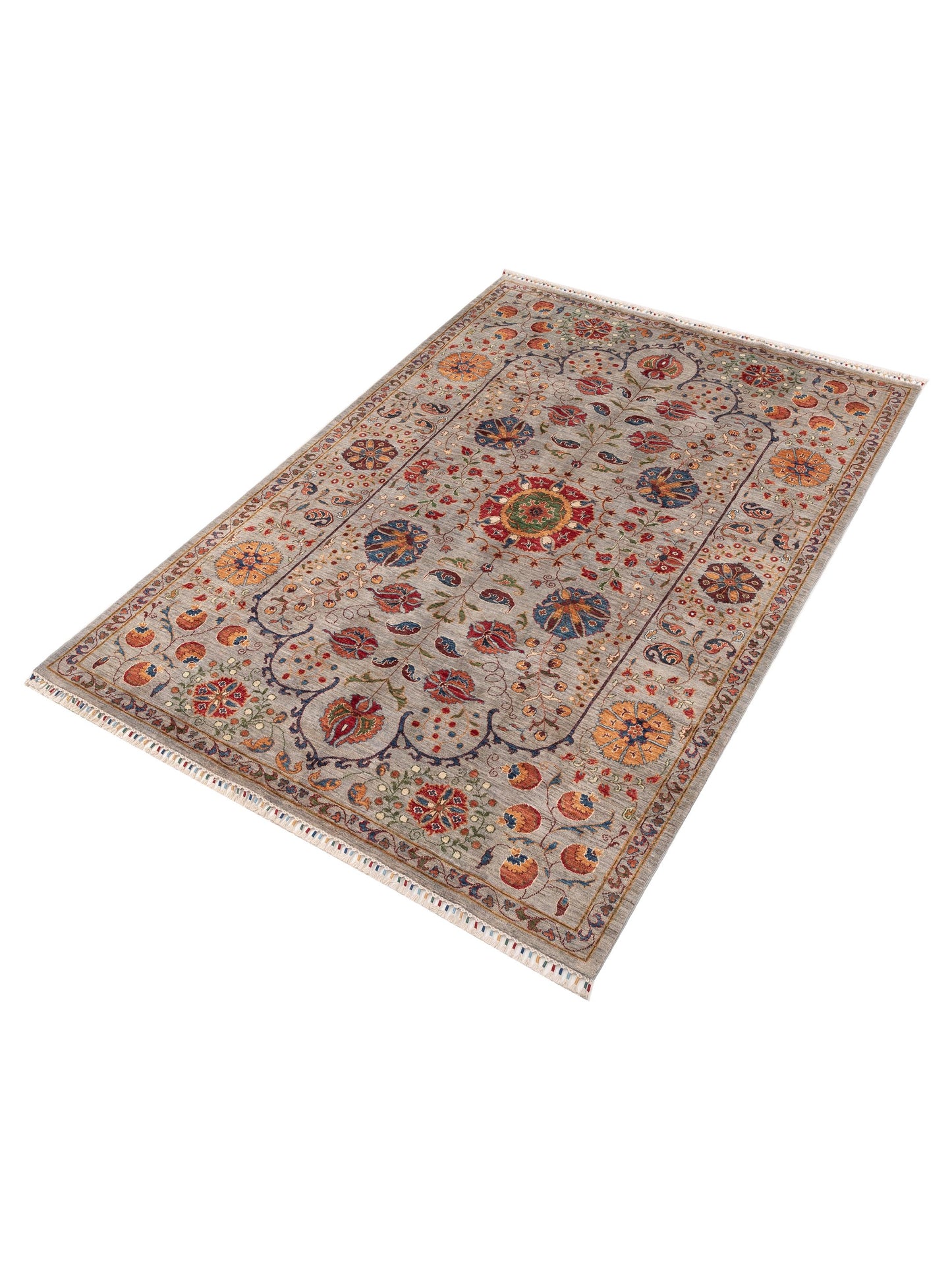 Sultan 152314 Light Gray 6.9x9.10 Hand Knotted Rug