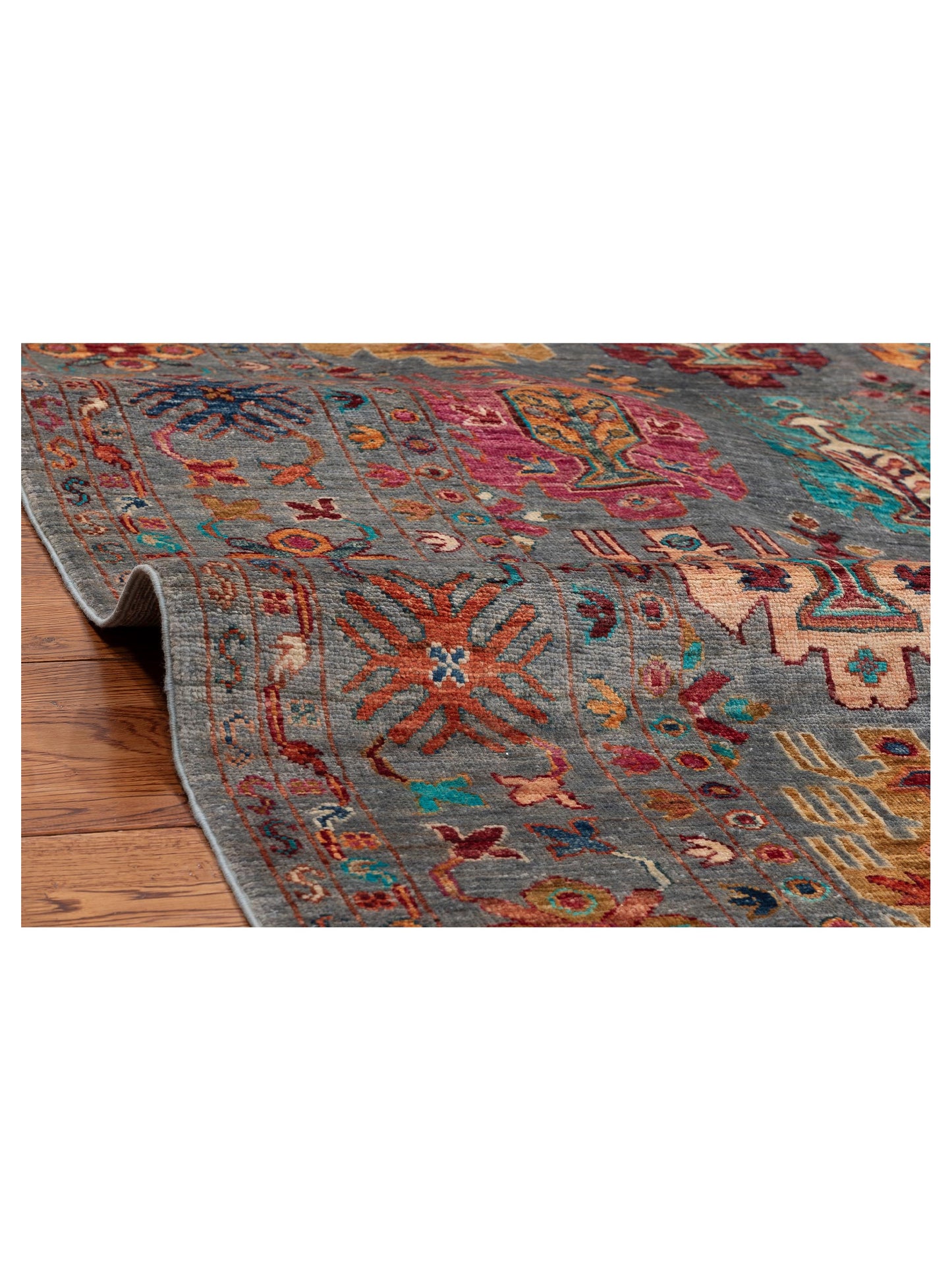 Sultan 152317 Gray 5.8x7.11 Hand Knotted Rug