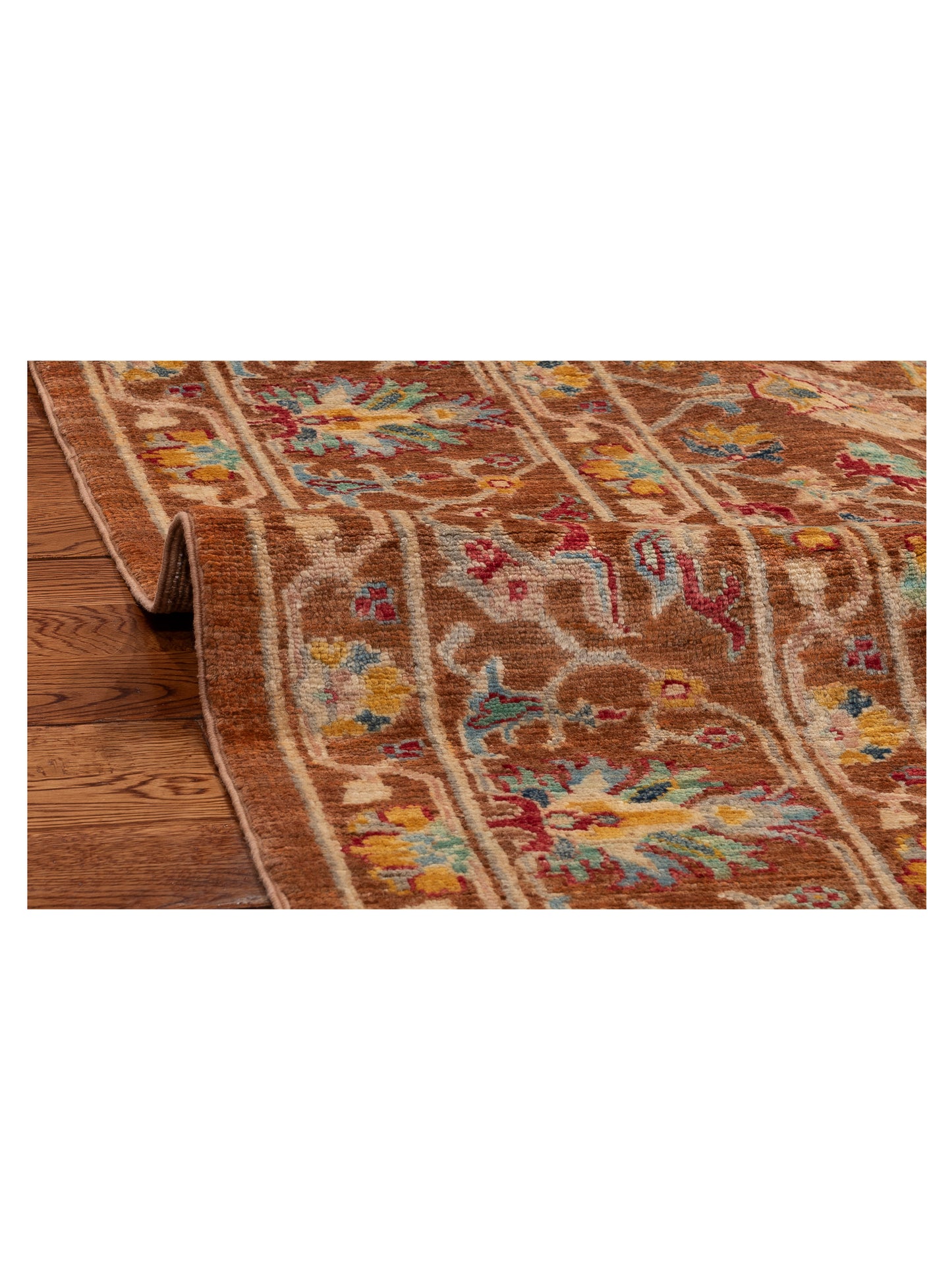 Sultan 152323 Brown Brown 5.7x8.3 Hand Knotted Rug