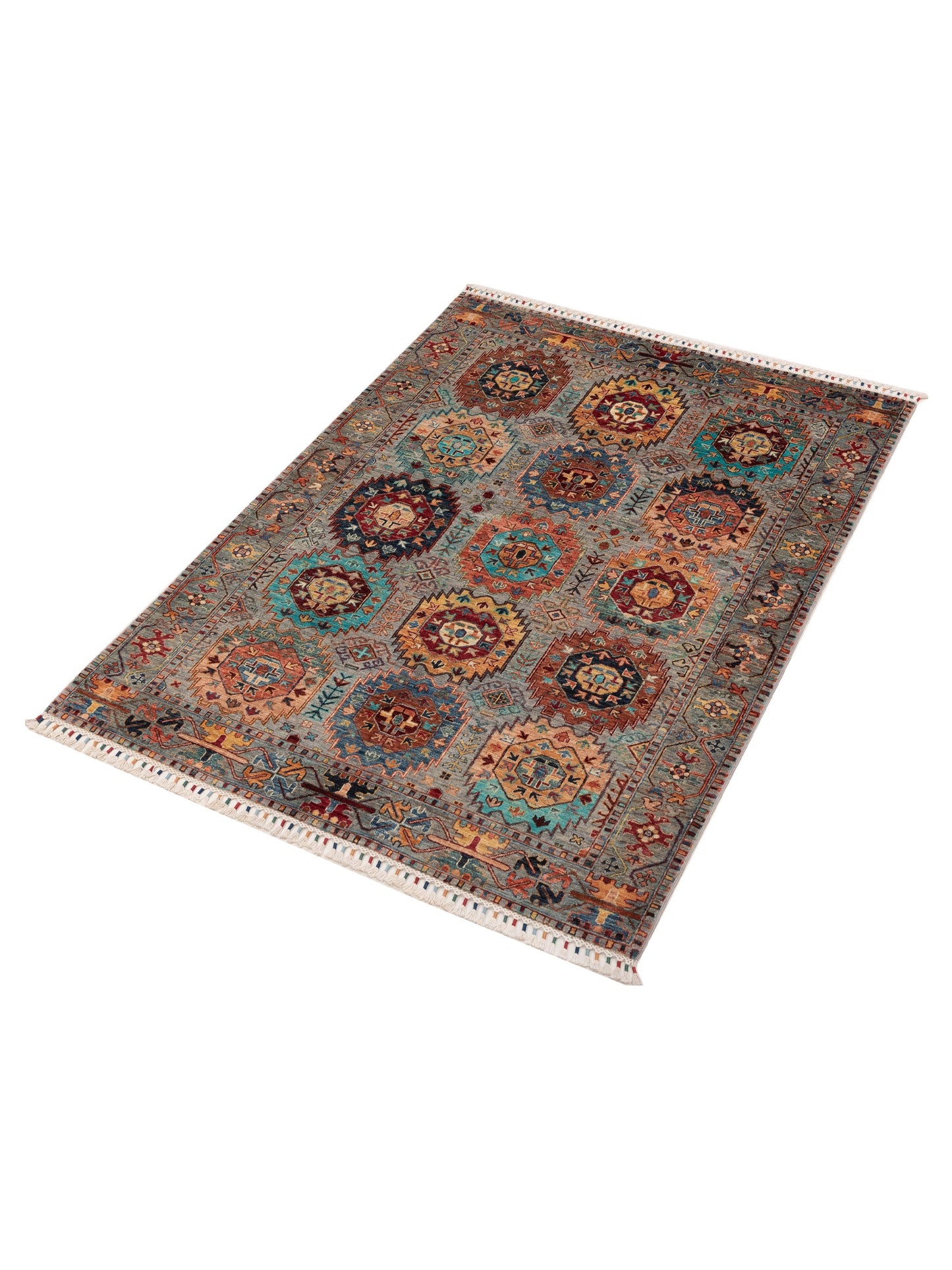 Sultan 152337 Gray 5.2x6.11 Hand Knotted Rug