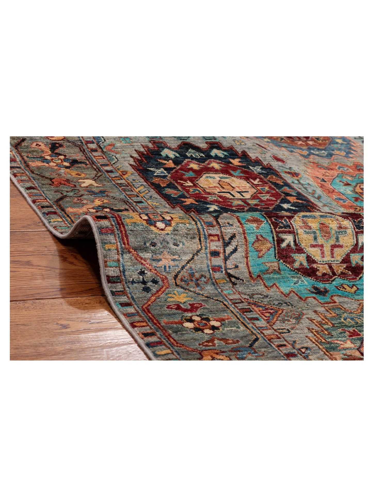 Sultan 152337 Gray 5.2x6.11 Hand Knotted Rug