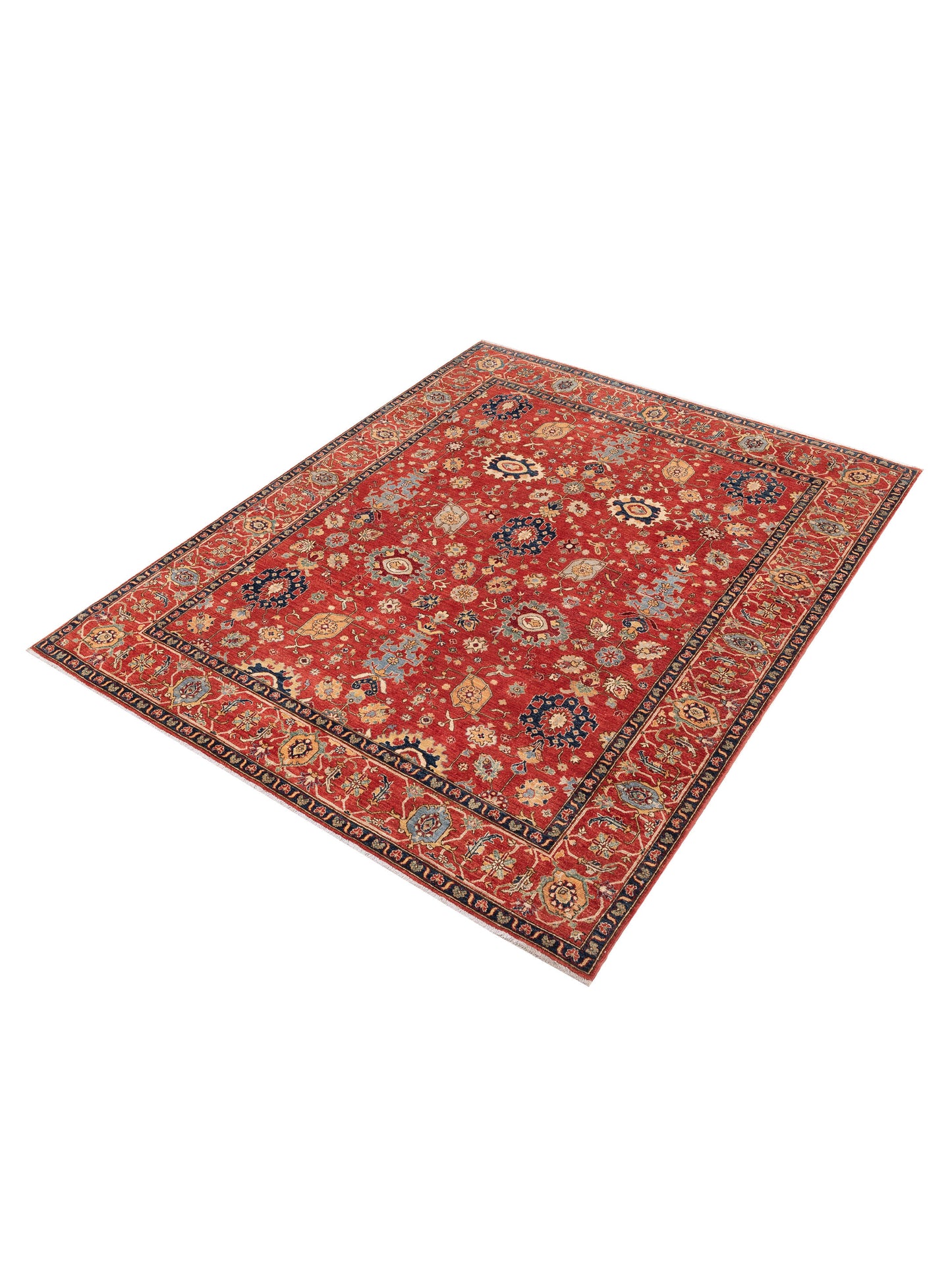 Sultan 152340 Red Red 8x9.9 Hand Knotted Rug