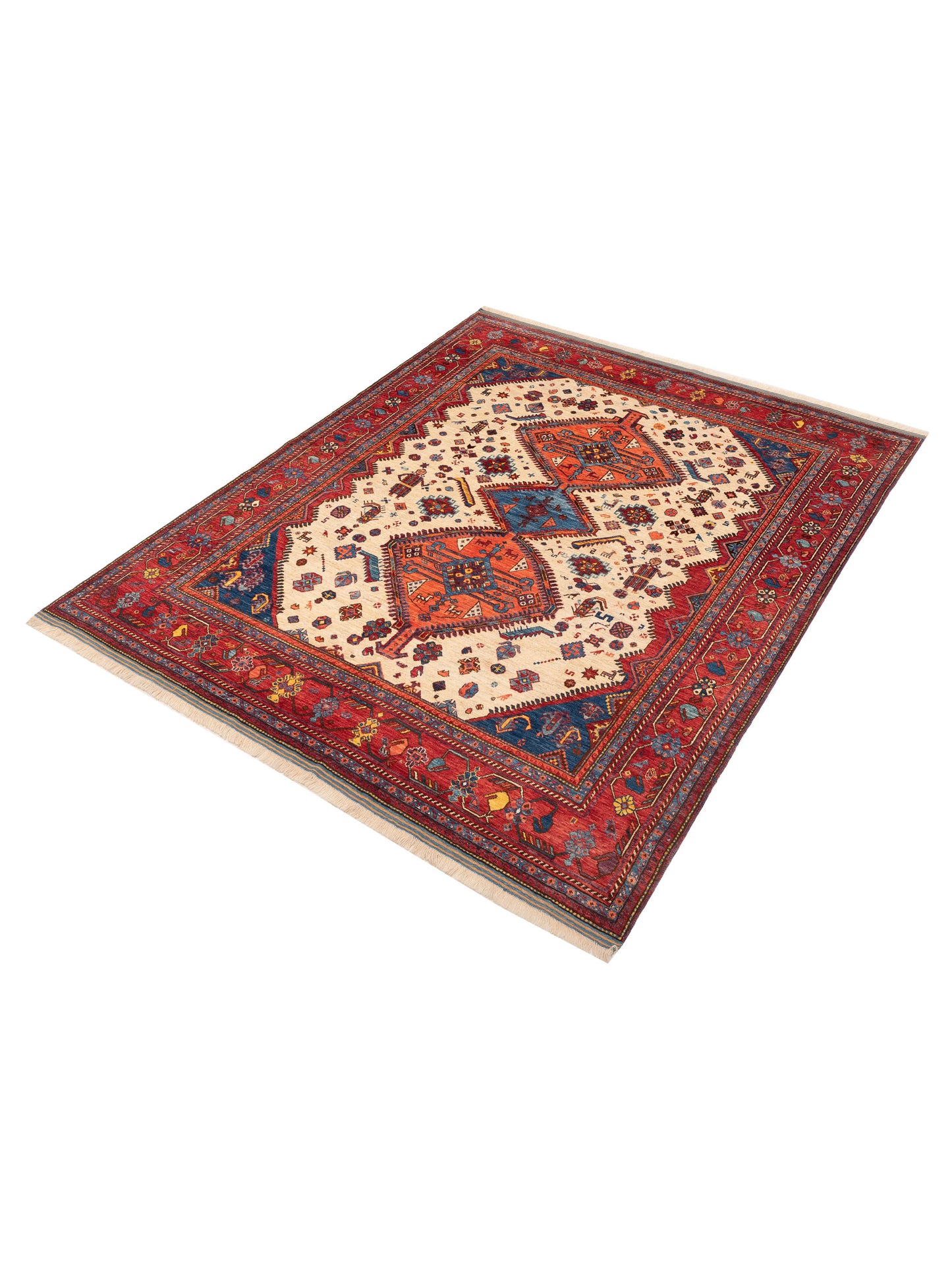 Kars 152372 Multi Multi 8.2x9.7 Hand Knotted Rug