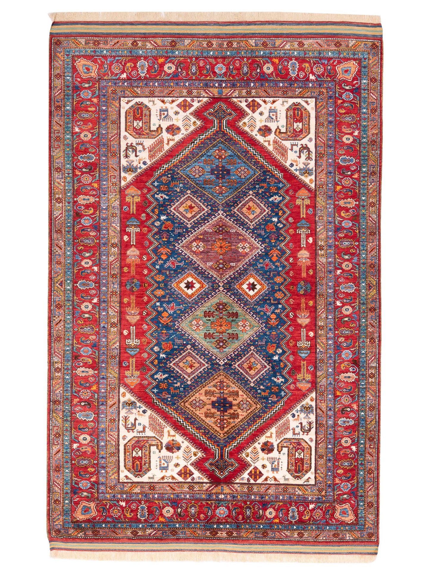 Kars 152374 Multi Multi 6.9x10.5 Hand Knotted Rug