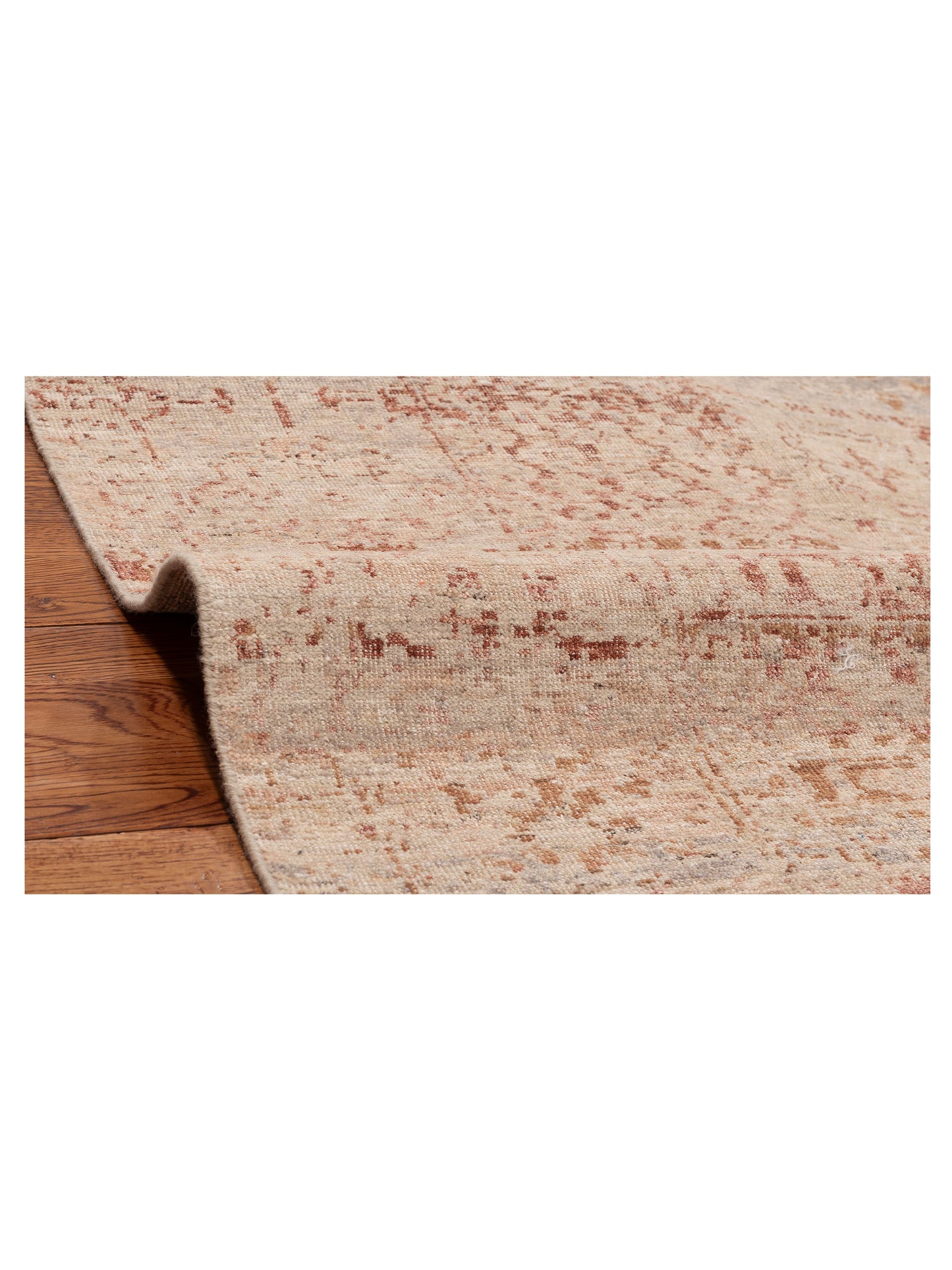 Vintage Revival 152401 Beige Rust 8.3x9.11 Hand Knotted Rug