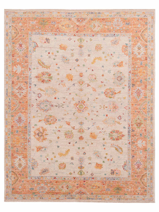 Anadol Angora Oushak  Beige Orange Traditional