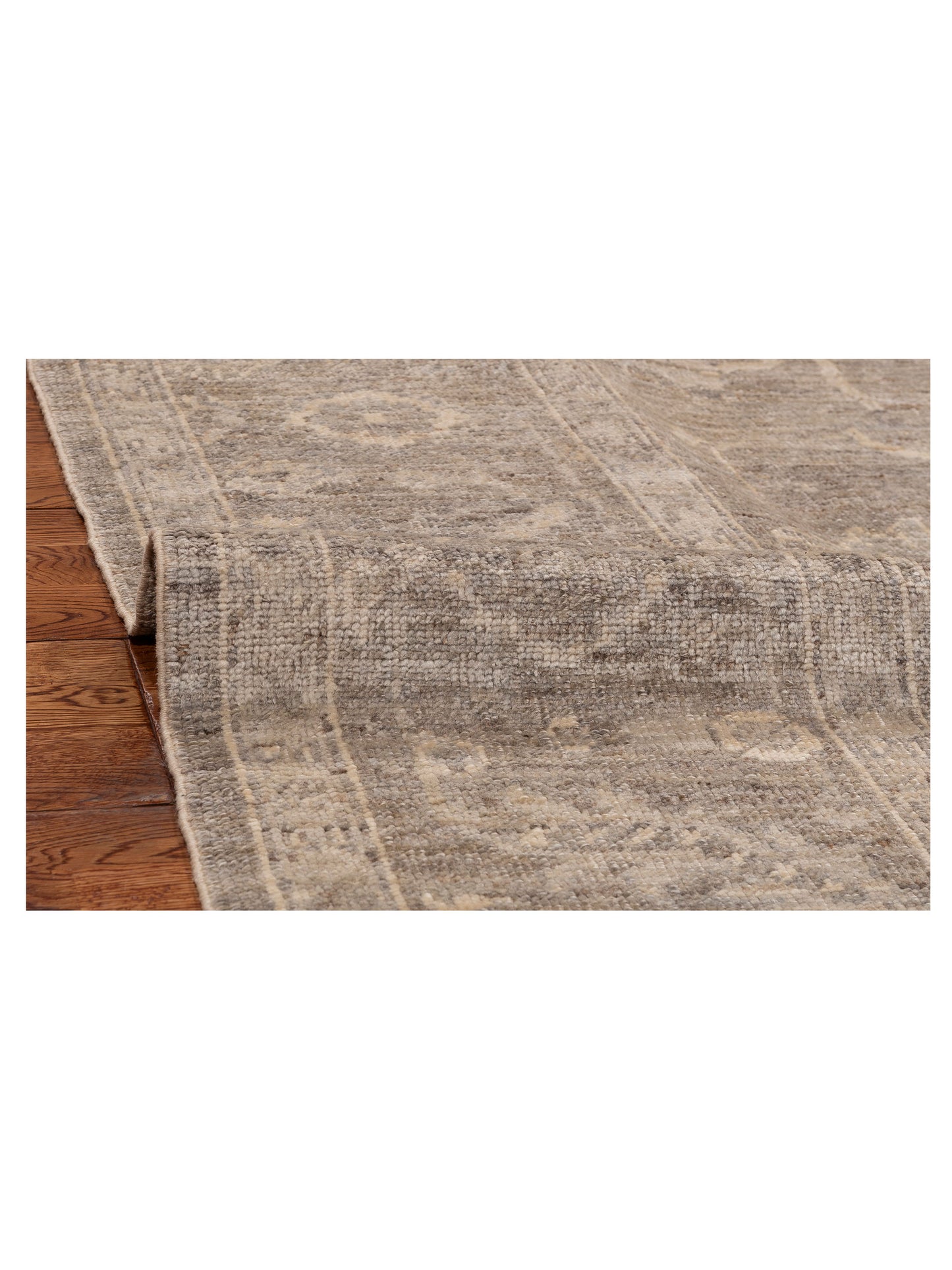 Angora Oushak 152417 Beige Beige 9.1x11.9 Hand Knotted Rug