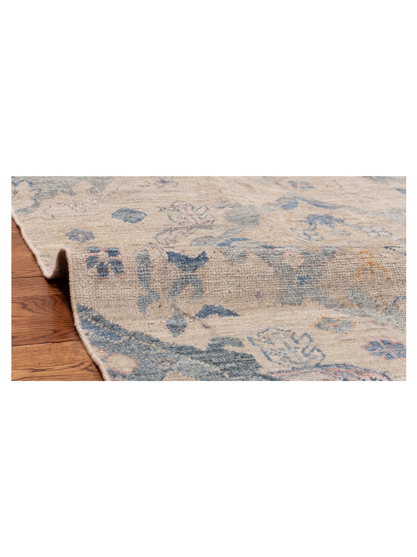 Angora Oushak 152452 Silver Silver 8.2x9.5 Hand Knotted Rug