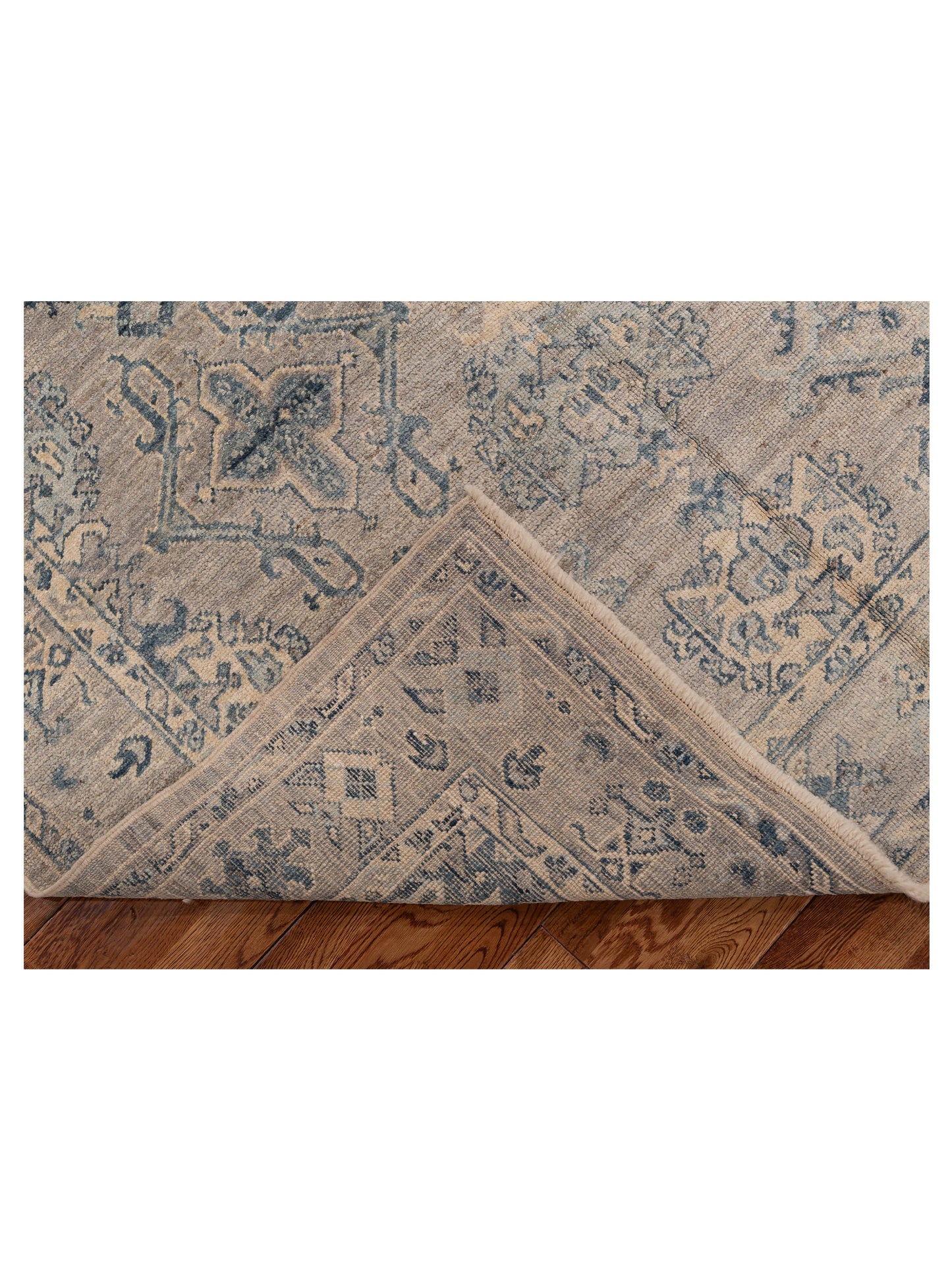 Angora Oushak 152463 Gray Gray 5.11x8.3 Hand Knotted Rug