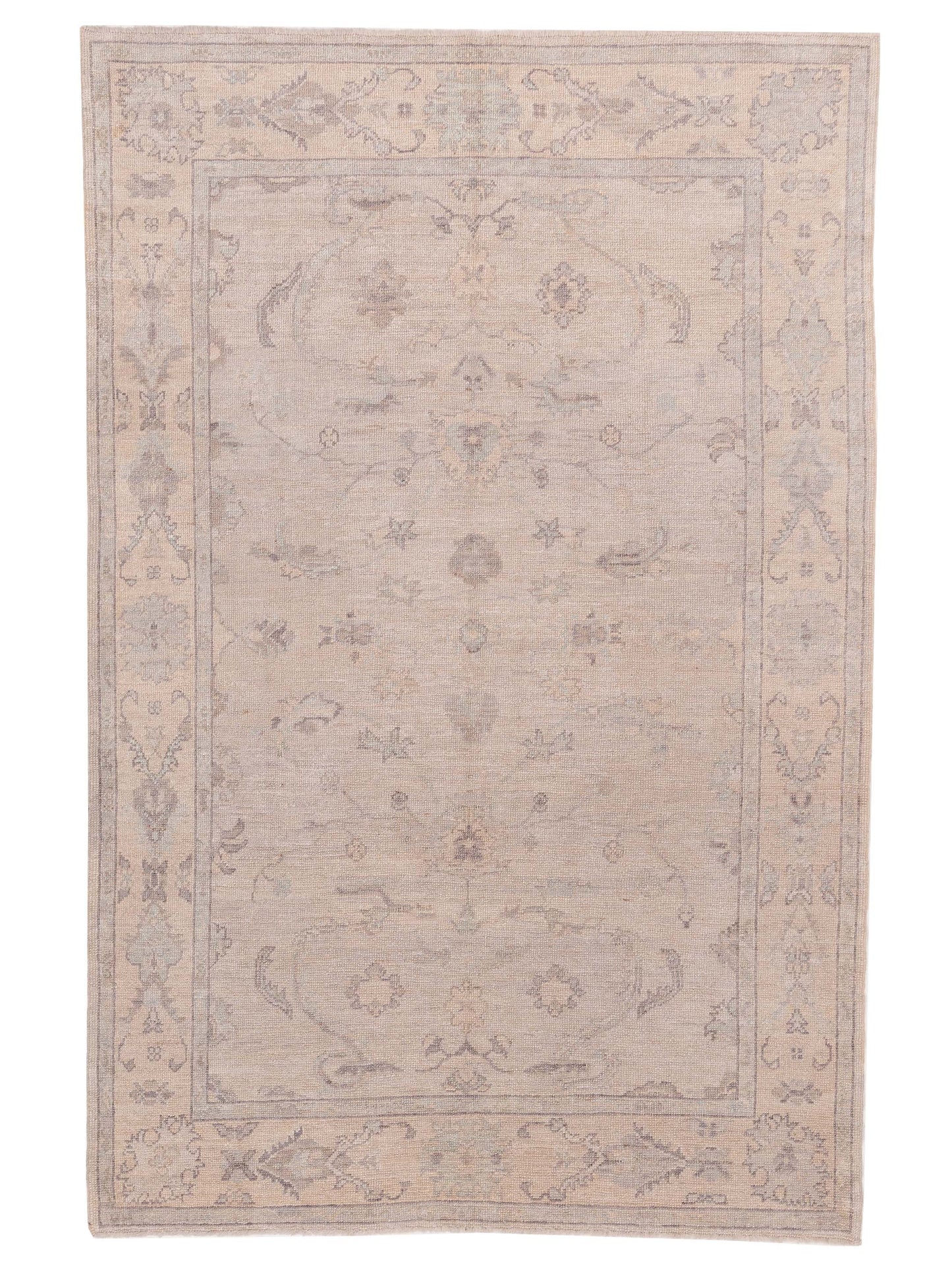 Anadol Angora Oushak Gray Gold Traditional