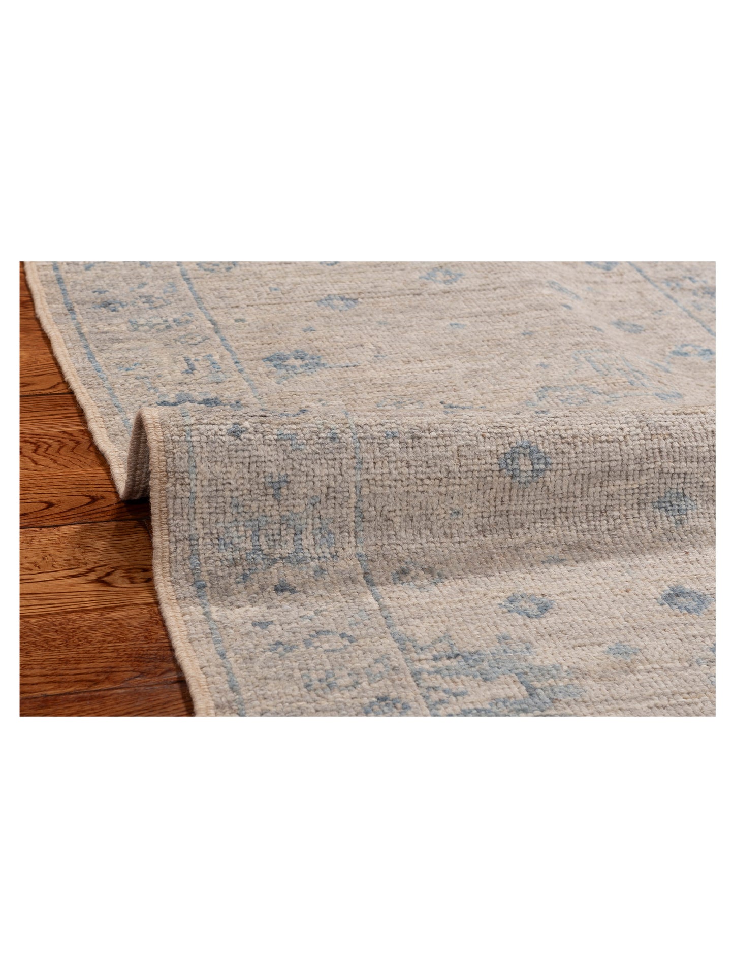 Angora Oushak 152489 Silver Gray 2.6x12.11 Hand Knotted Rug