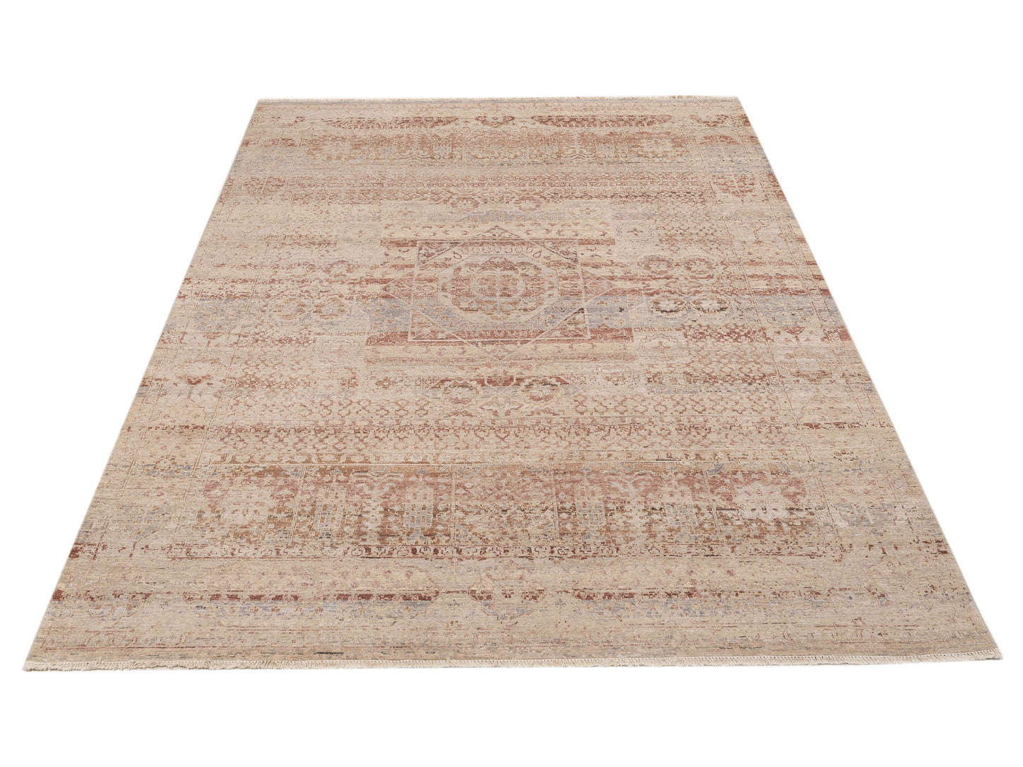 Vintage Revival 152518 Beige 9x11.11 Hand Knotted Rug