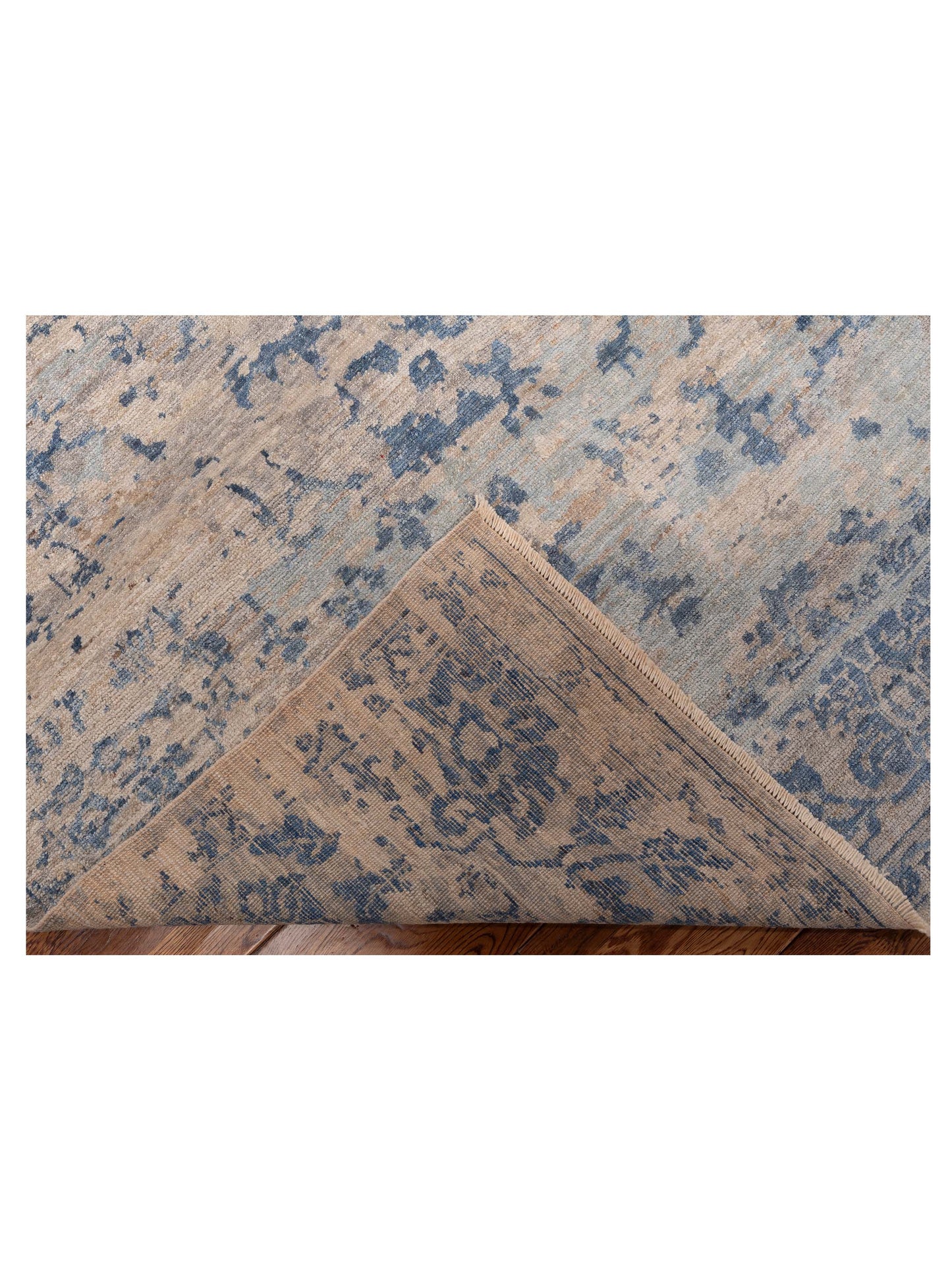Angora Oushak 152555 Blue Gray 8.3x9.7 Hand Knotted Rug