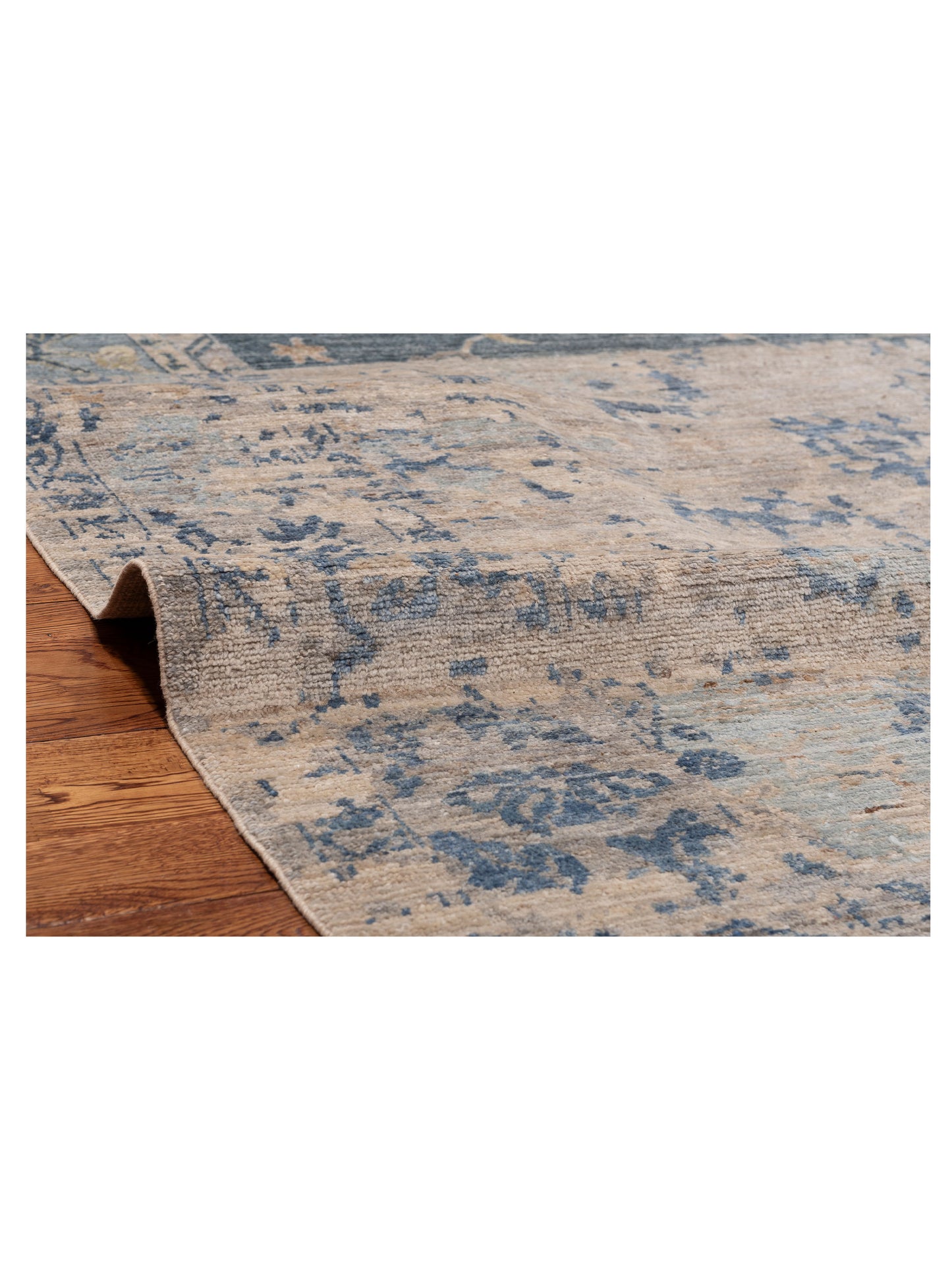 Angora Oushak 152555 Blue Gray 8.3x9.7 Hand Knotted Rug