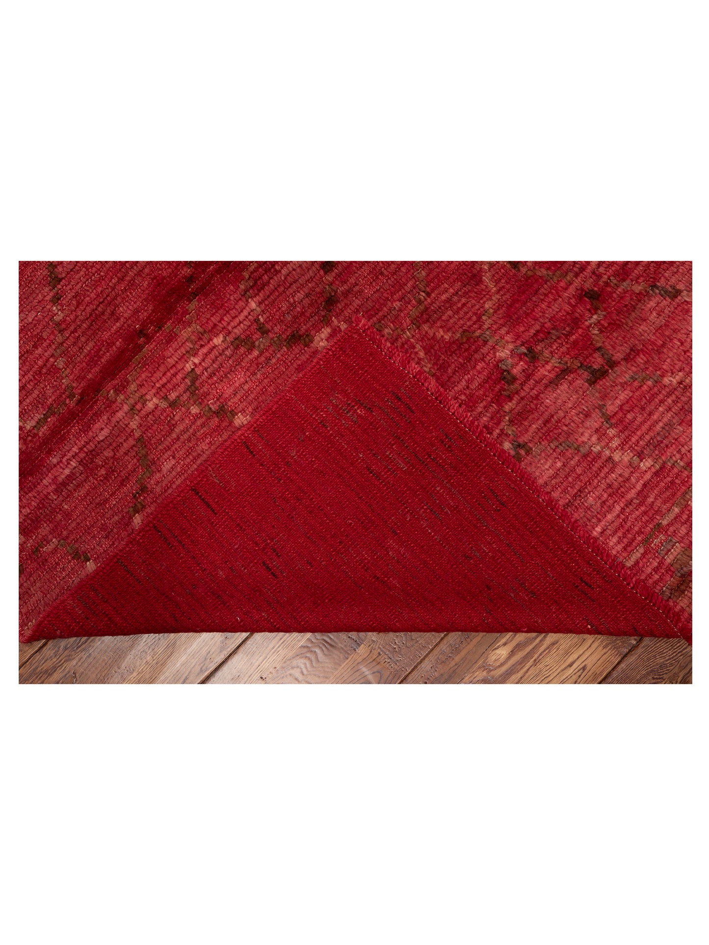 Berber Aspendos Red Red 9.3x11.7 Hand Knotted Rug