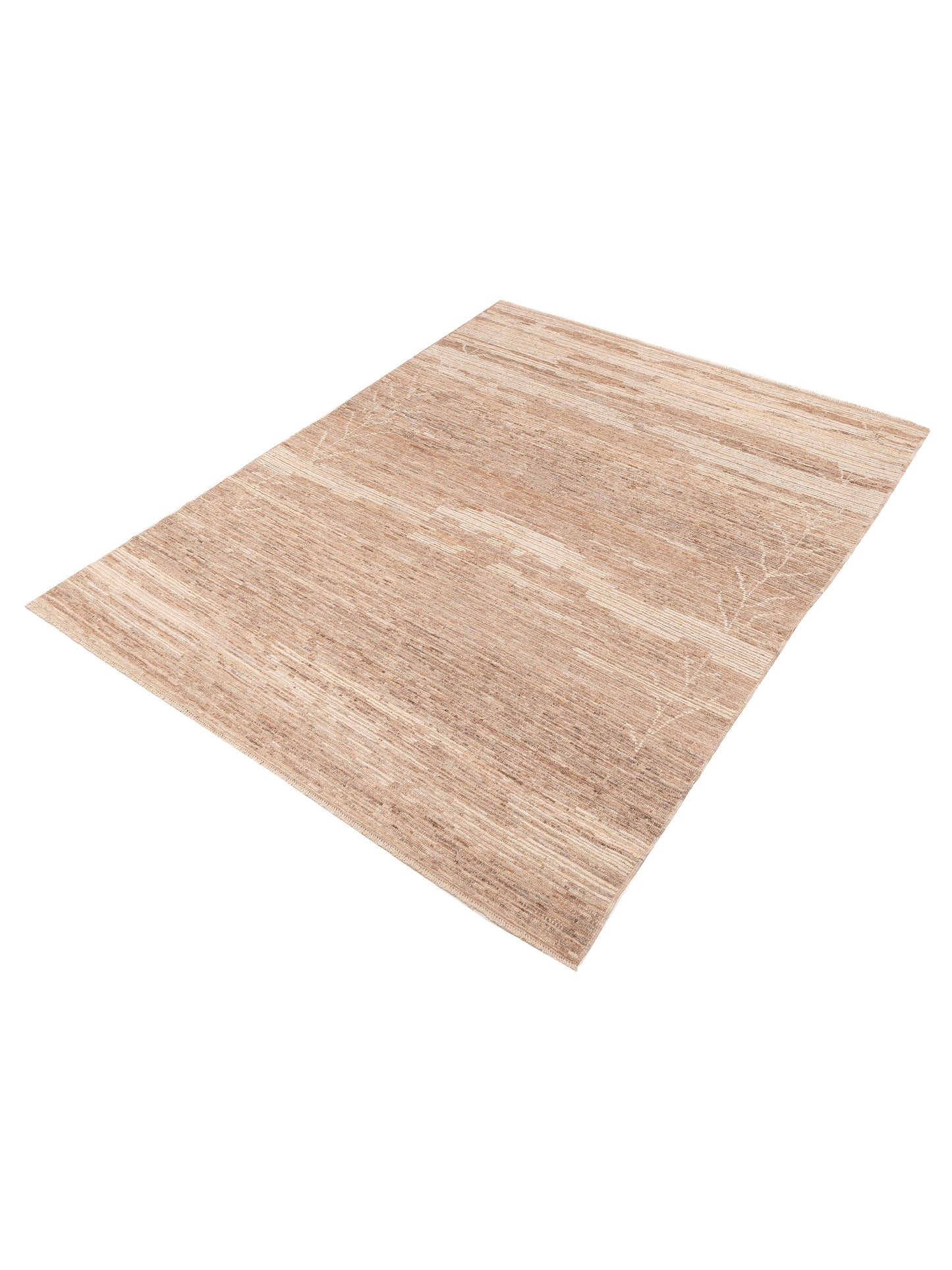 Berber Peri Brown Brown 7.8x9.9 Hand Knotted Rug