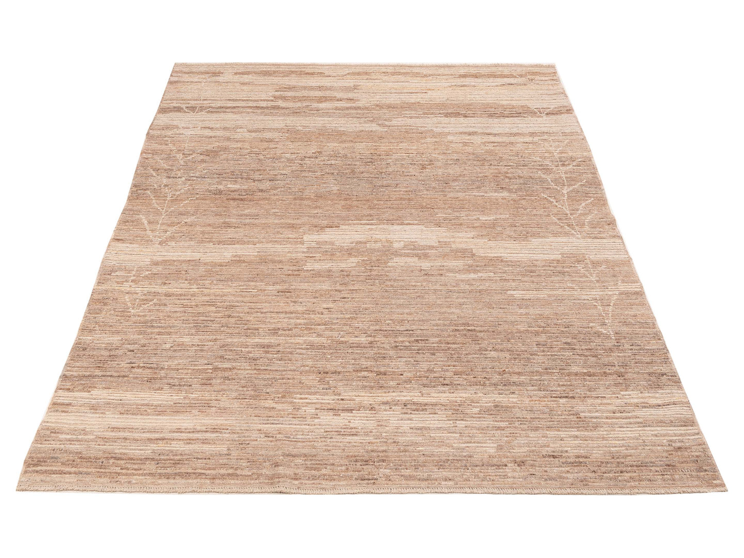 Berber Peri Brown Brown 7.8x9.9 Hand Knotted Rug