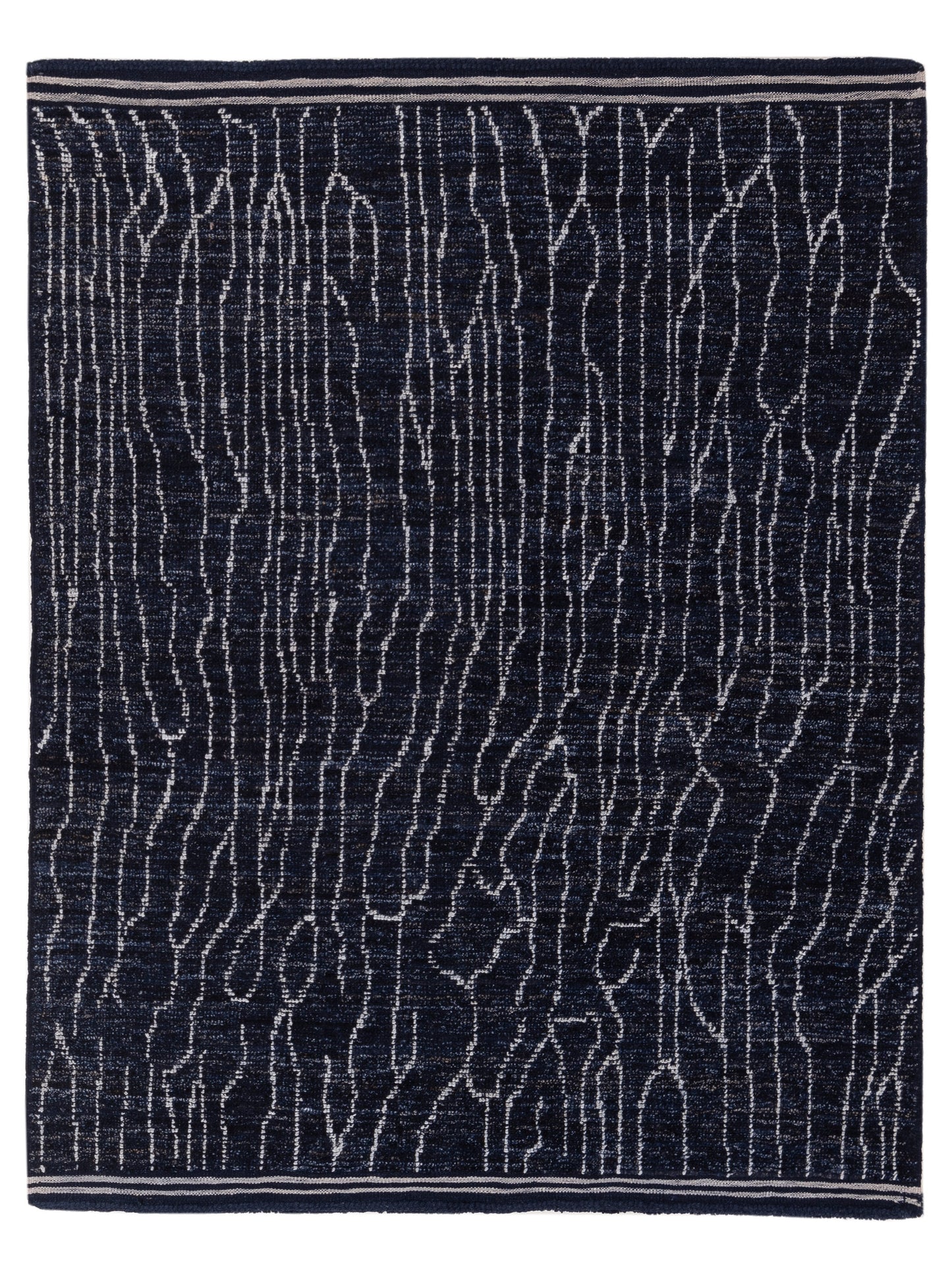 Pasha Berber Blue Ivory Contemporary