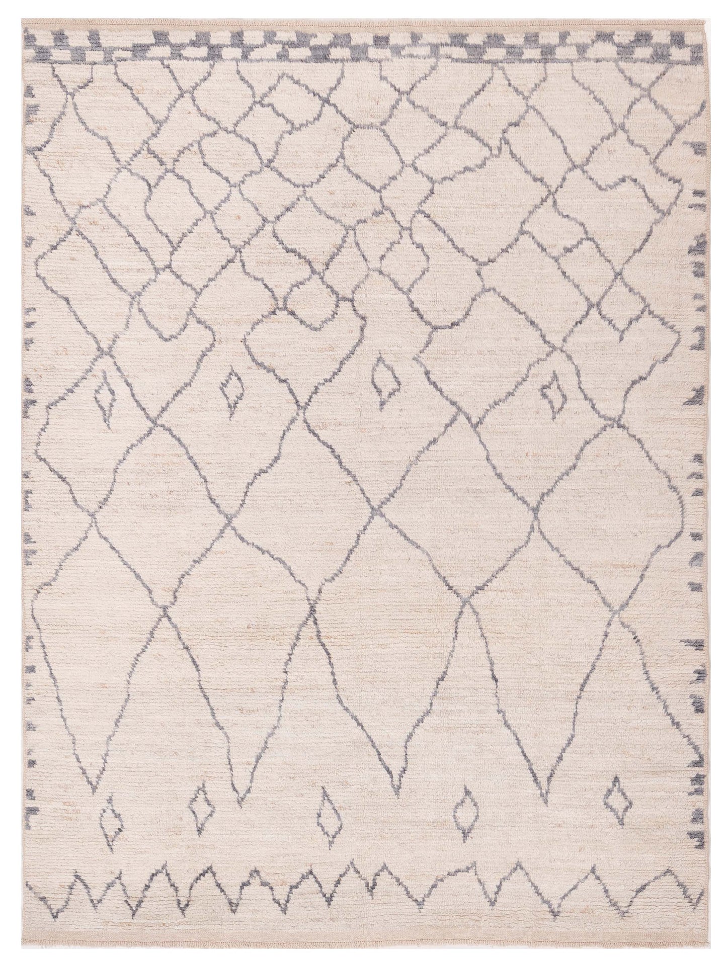 Pasha Berber Ivory Gray Contemporary