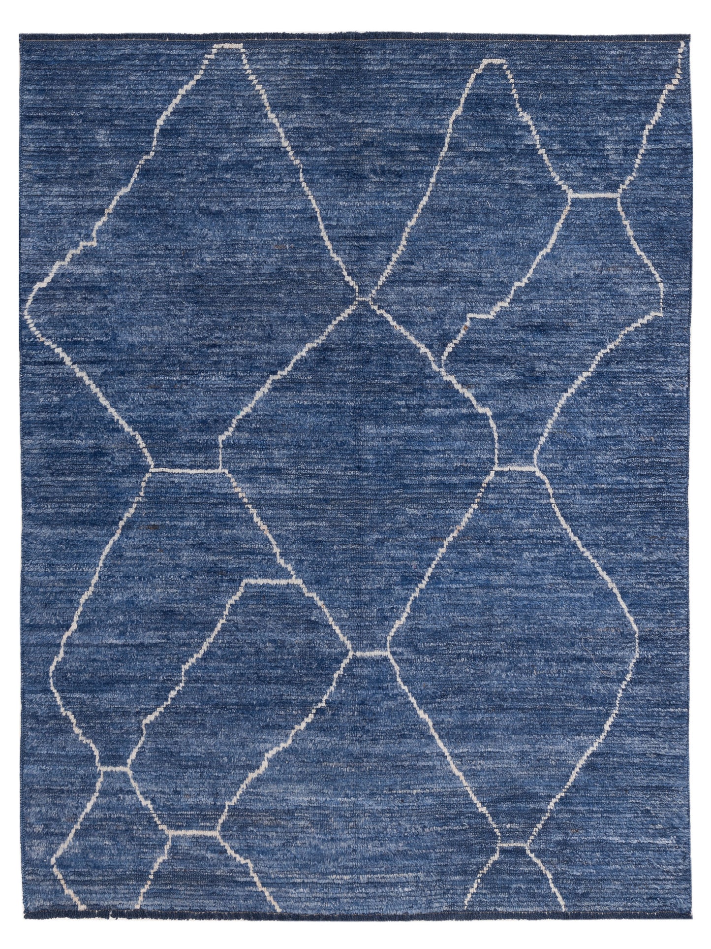 Pasha Berber Blue Ivory Contemporary