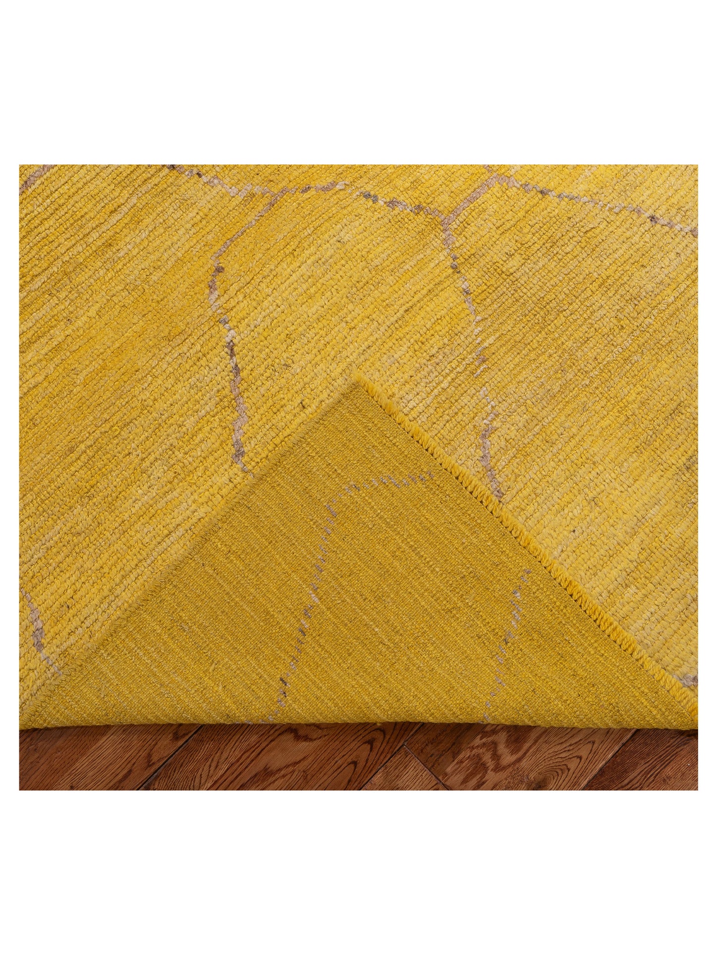 Berber Efes Yellow Brown 5.9x7.4 Hand Knotted Rug