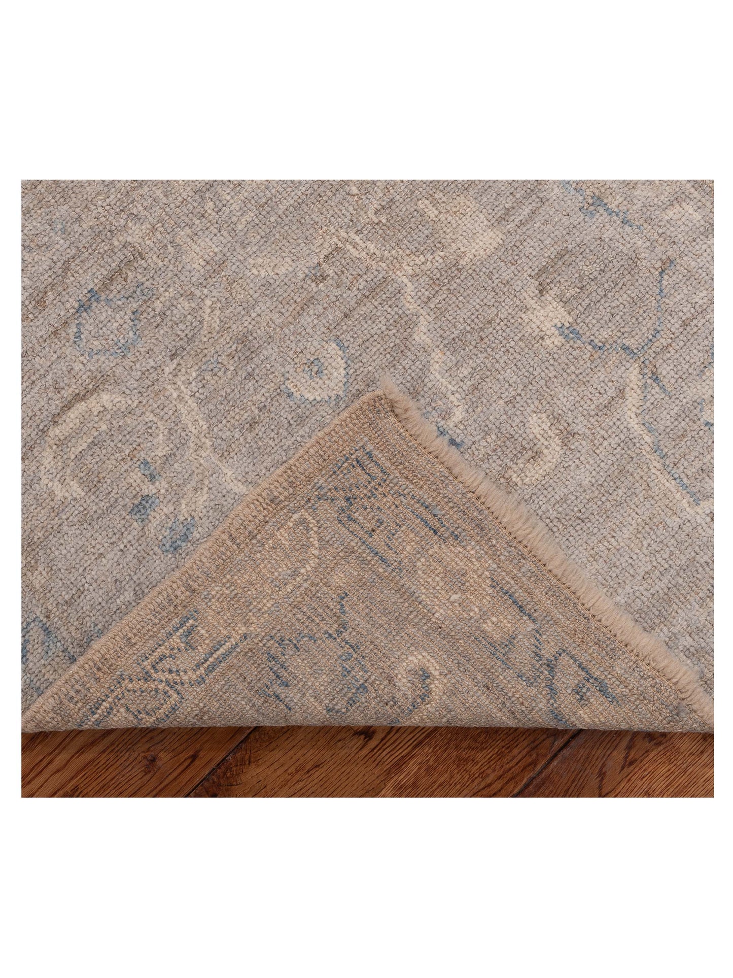 Angora Oushak 152651 Gray Gray 2.7x6.5 Hand Knotted Rug