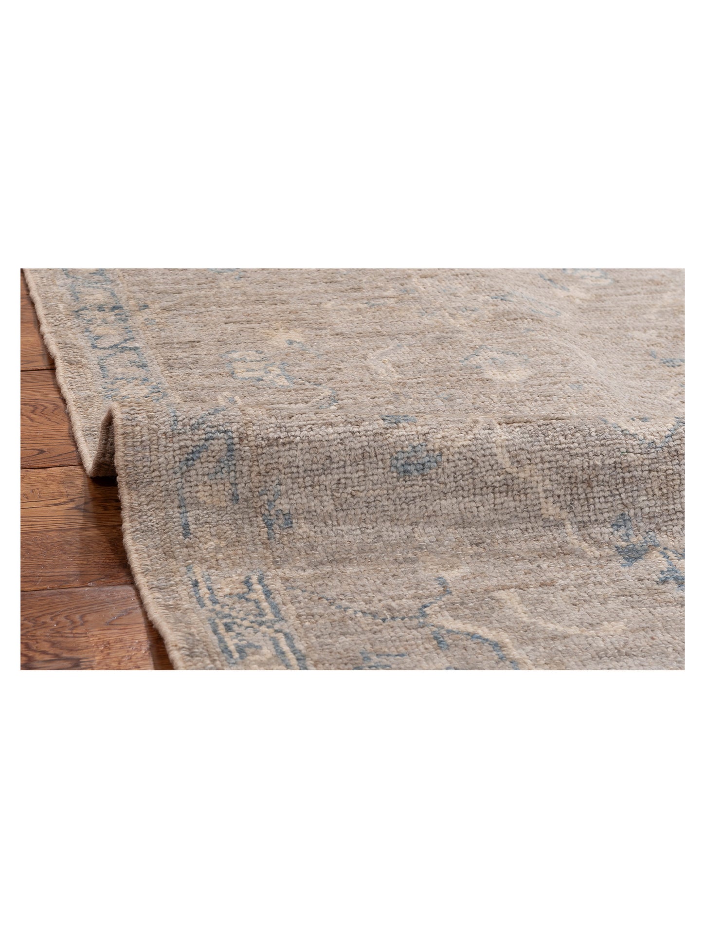 Angora Oushak 152651 Gray Gray 2.7x6.5 Hand Knotted Rug