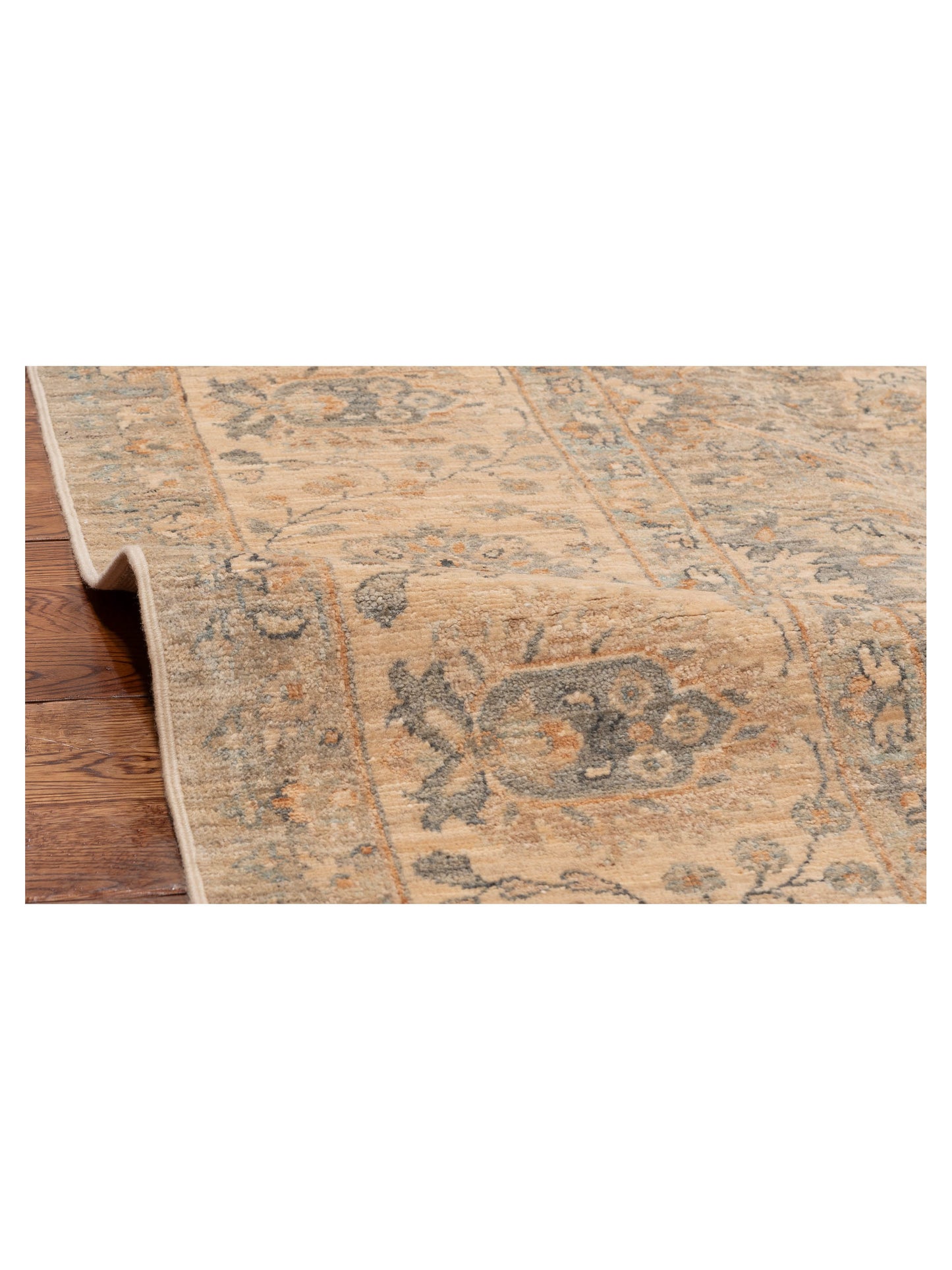 Akcha 152768 Gray Silver 8.4x10.2 Hand Knotted Rug