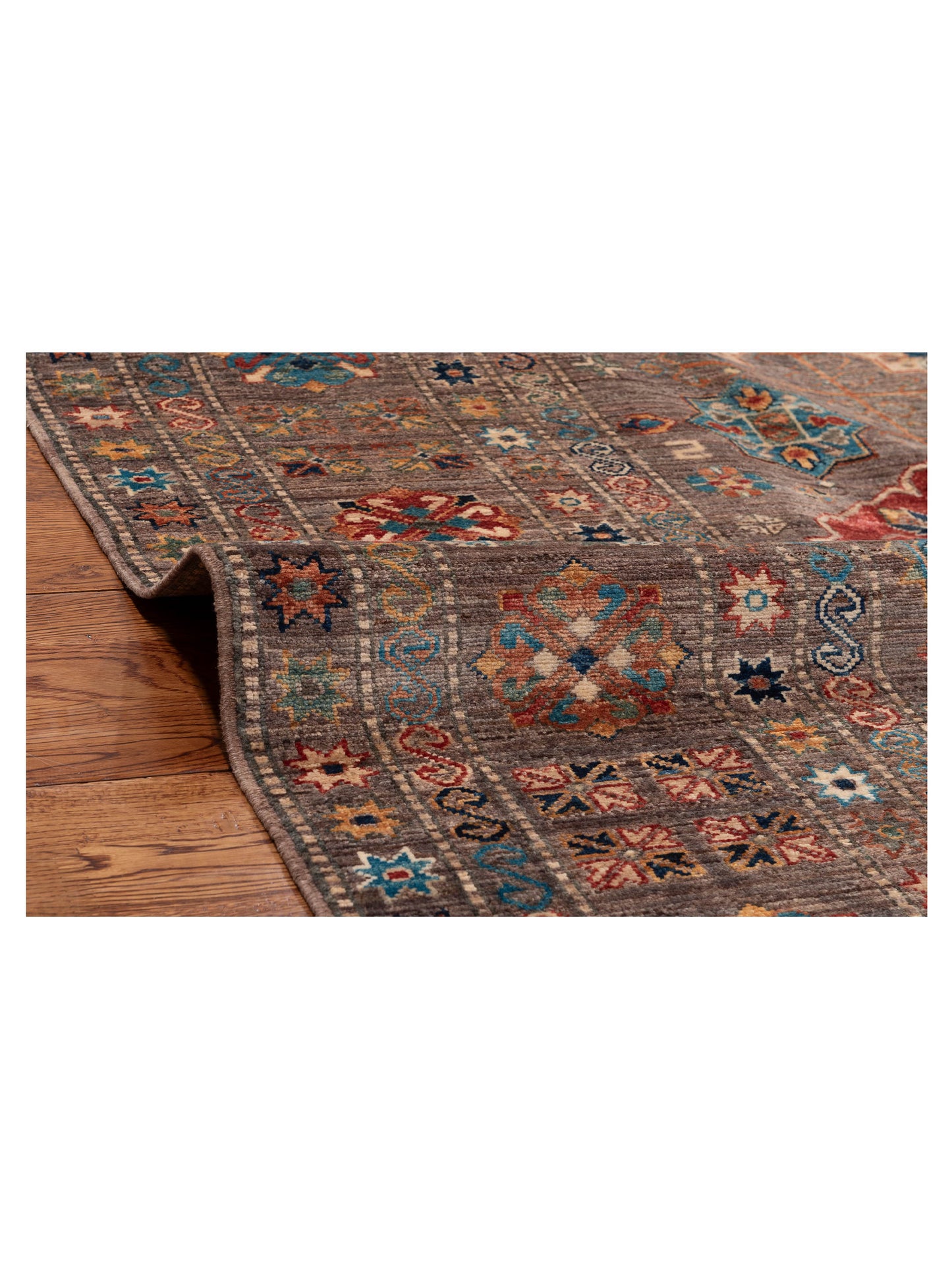 Kars 152850 Brown Brown 8.3x10.3 Hand Knotted Rug