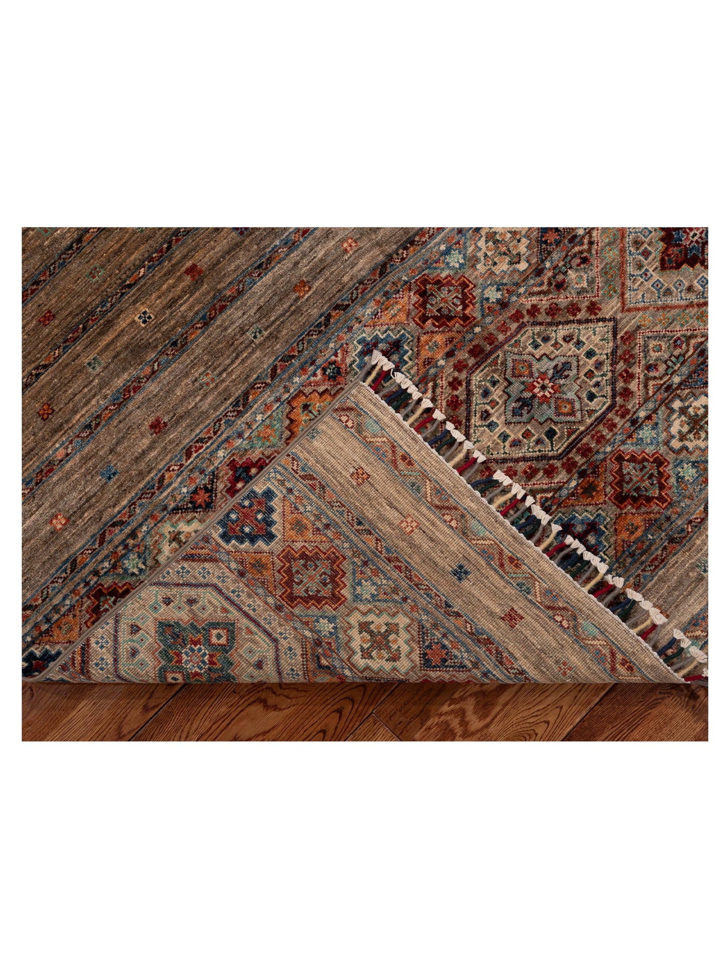 Horosan 152866 Gray Gray 5x6.9 Hand Knotted Rug