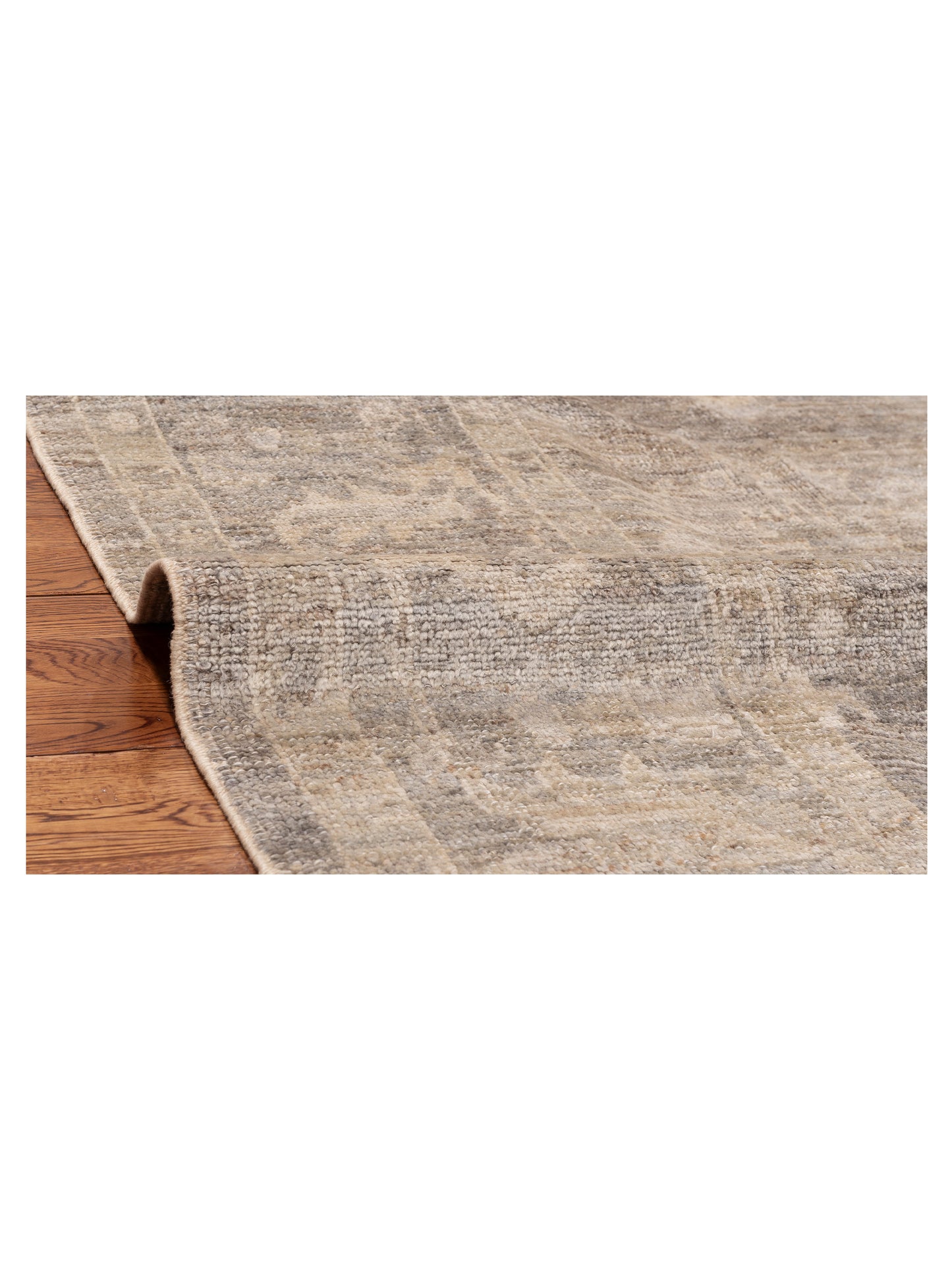 Angora Oushak 152880 Gray Dark Gray 9.2x11.9 Hand Knotted Rug