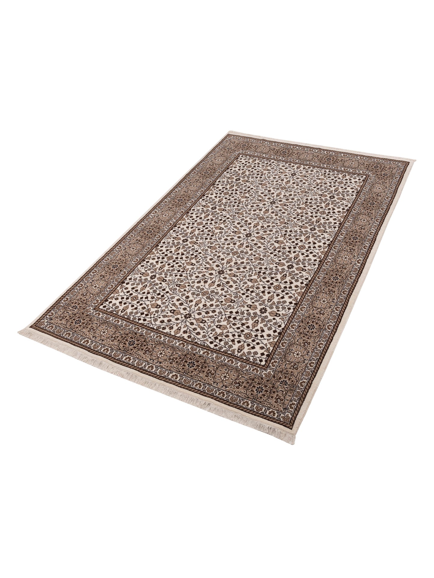 Kayseri 152985 Ivory Gray 7x9.11 Hand Knotted Rug