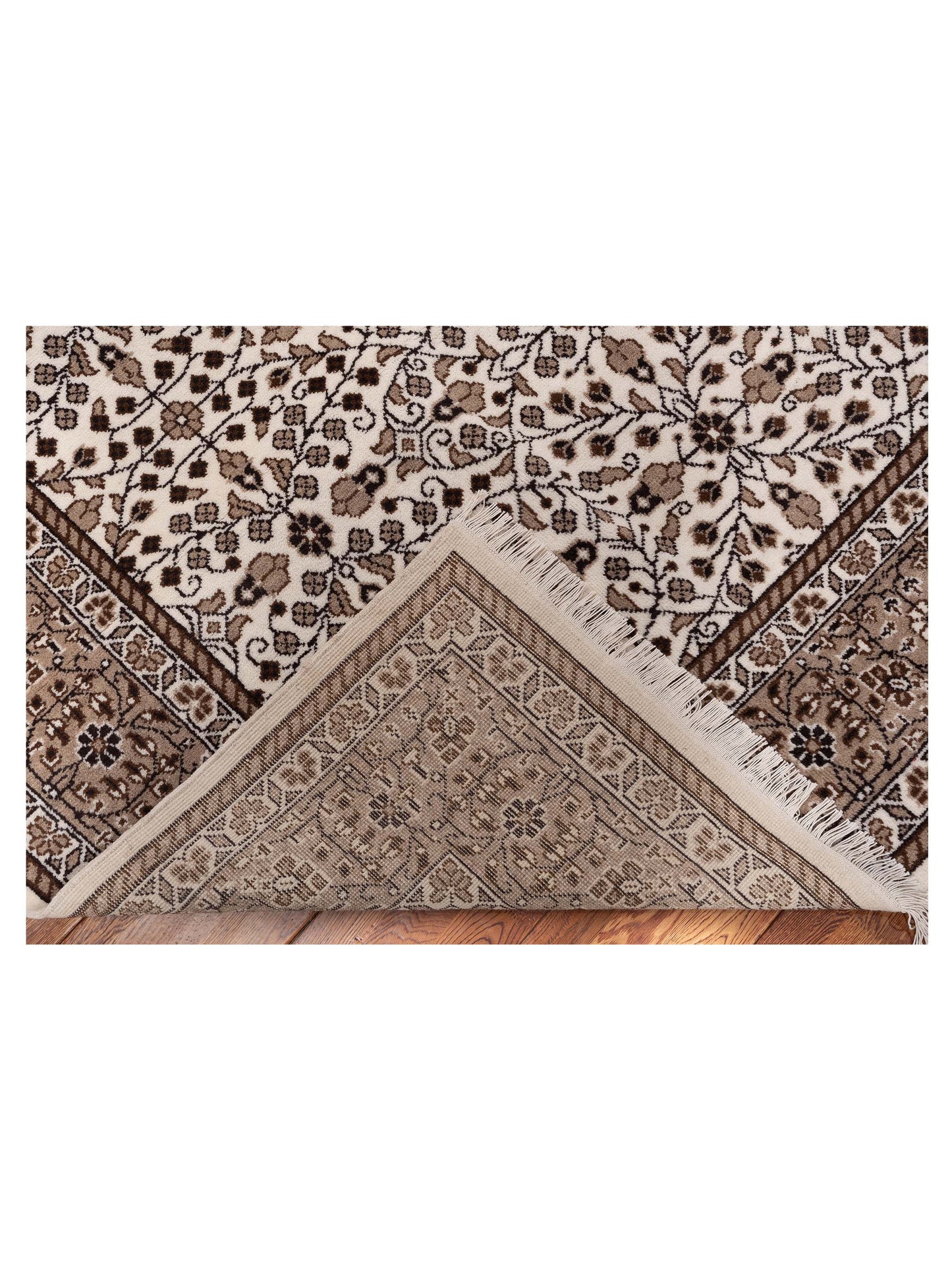 Kayseri 152985 Ivory Gray 7x9.11 Hand Knotted Rug