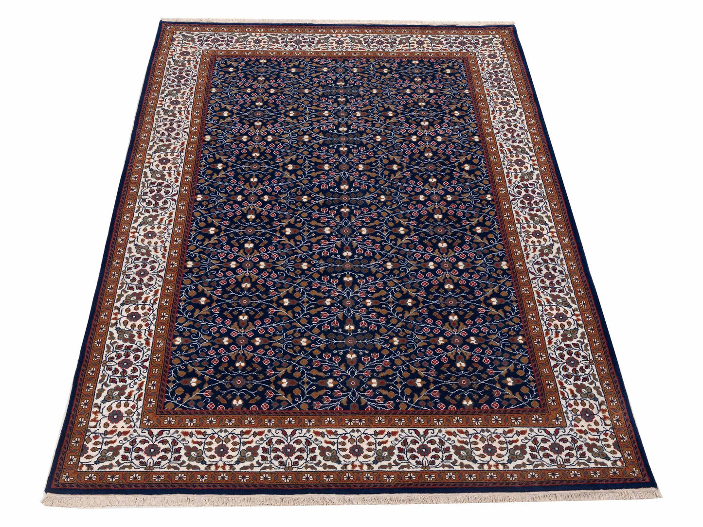 Kayseri 152986 Blue Ivory 6.10x9.10 Hand Knotted Rug