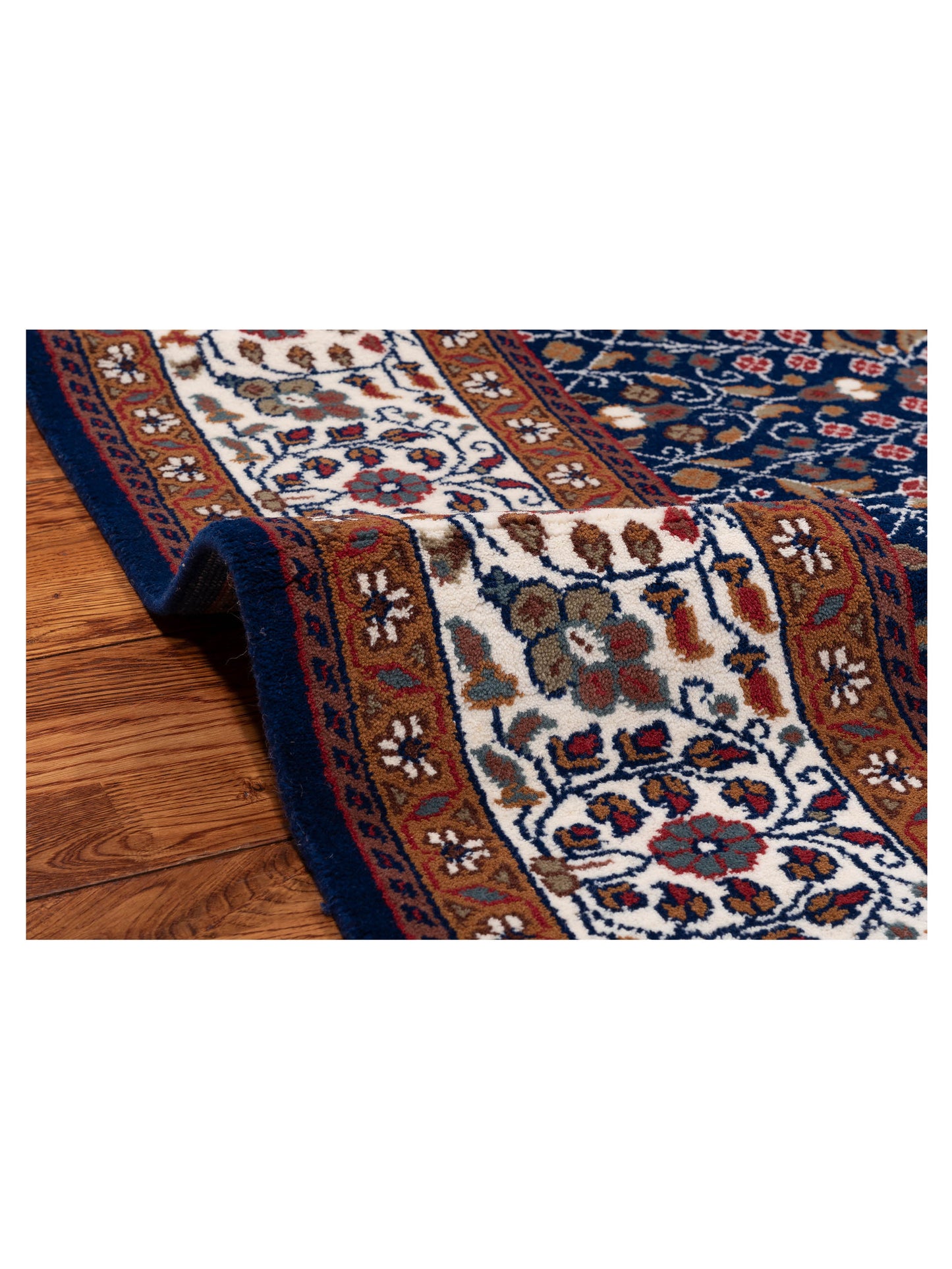 Kayseri 152986 Blue Ivory 6.10x9.10 Hand Knotted Rug