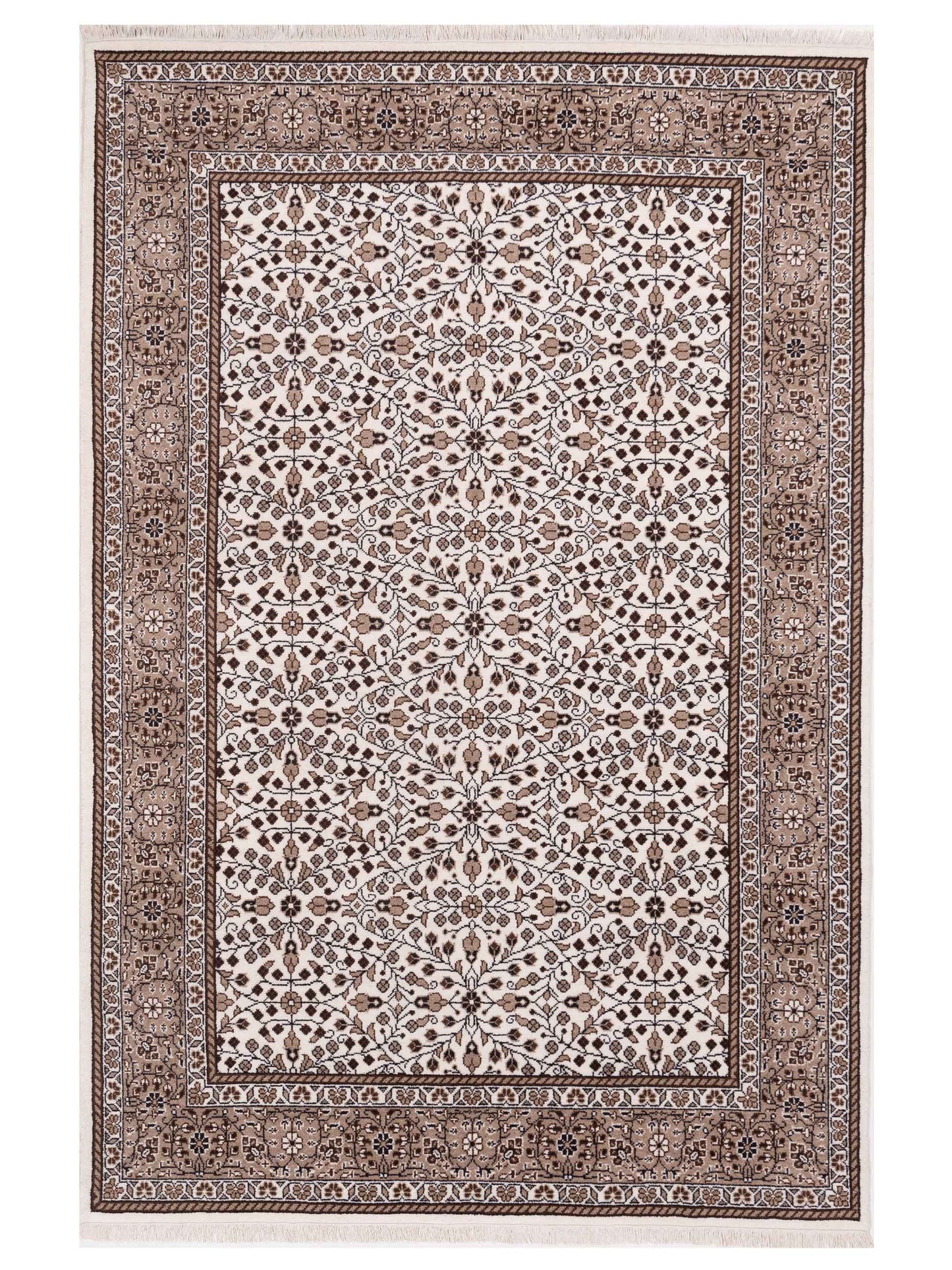 Pasha Kayseri Ivory Brown Traditional