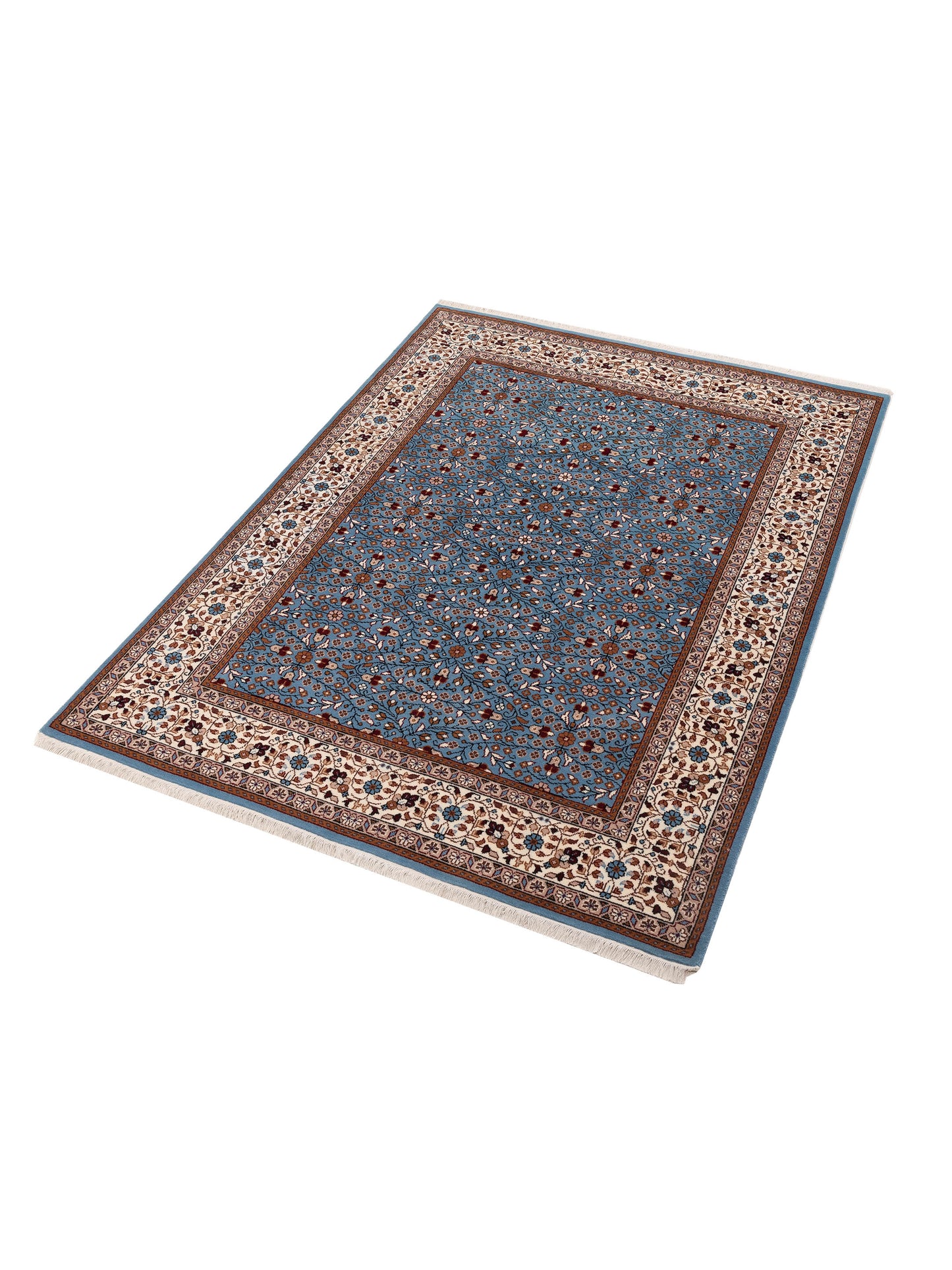 Kayseri 153000 Blue Ivory 6.8x9.1 Hand Knotted Rug