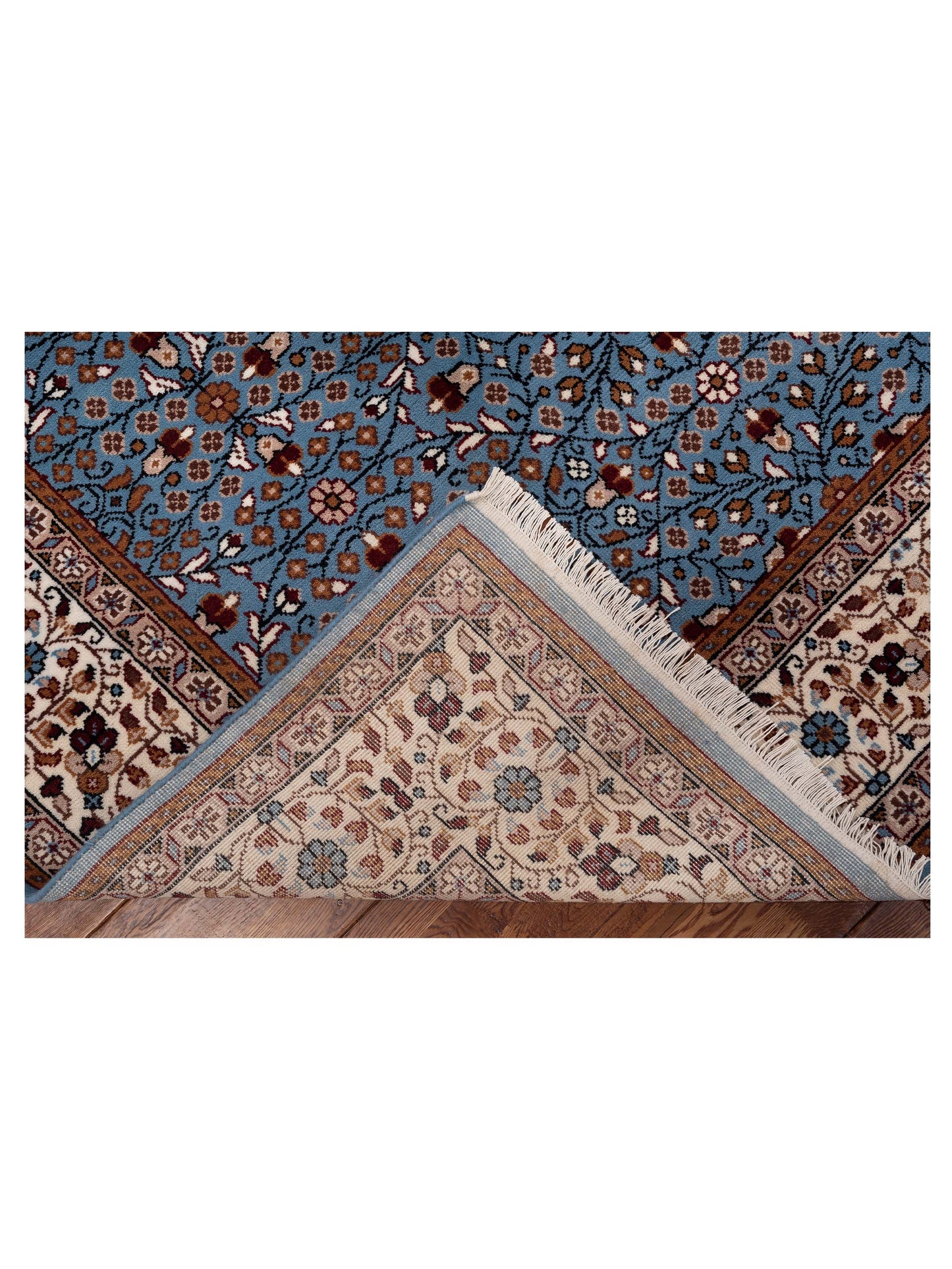 Kayseri 153000 Blue Ivory 6.8x9.1 Hand Knotted Rug