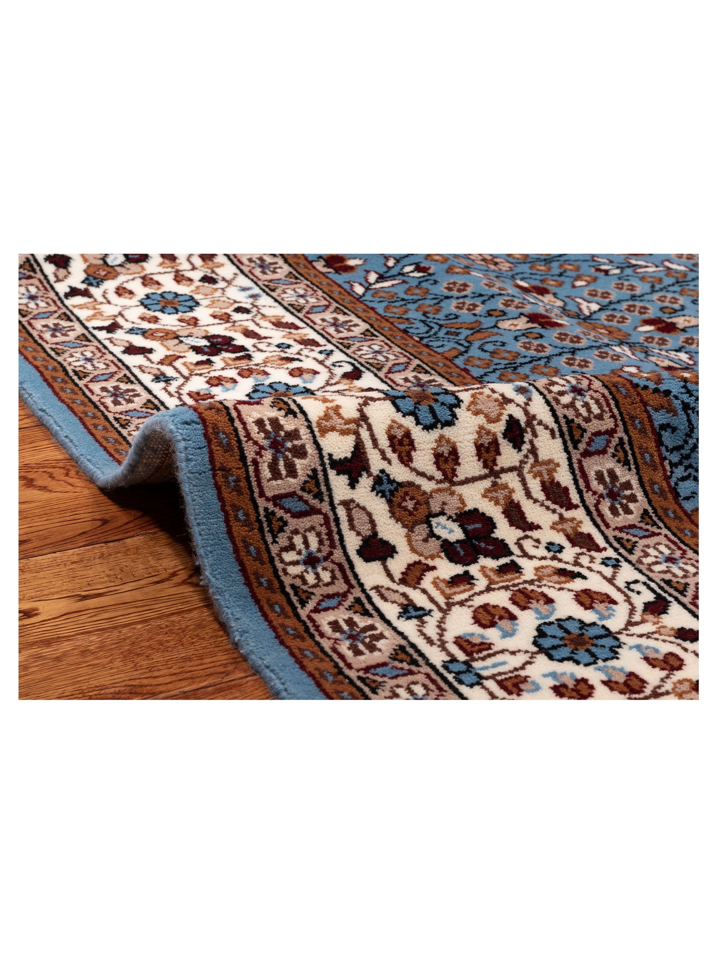 Kayseri 153000 Blue Ivory 6.8x9.1 Hand Knotted Rug