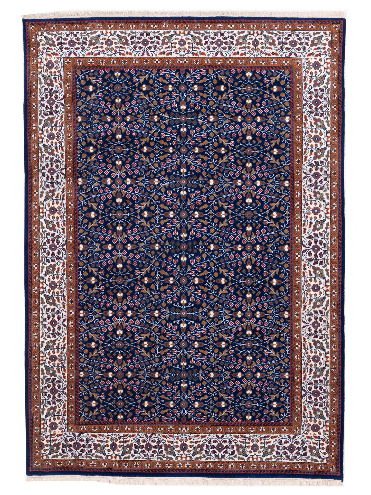 Pasha Kayseri Dark Blue Ivory Traditional