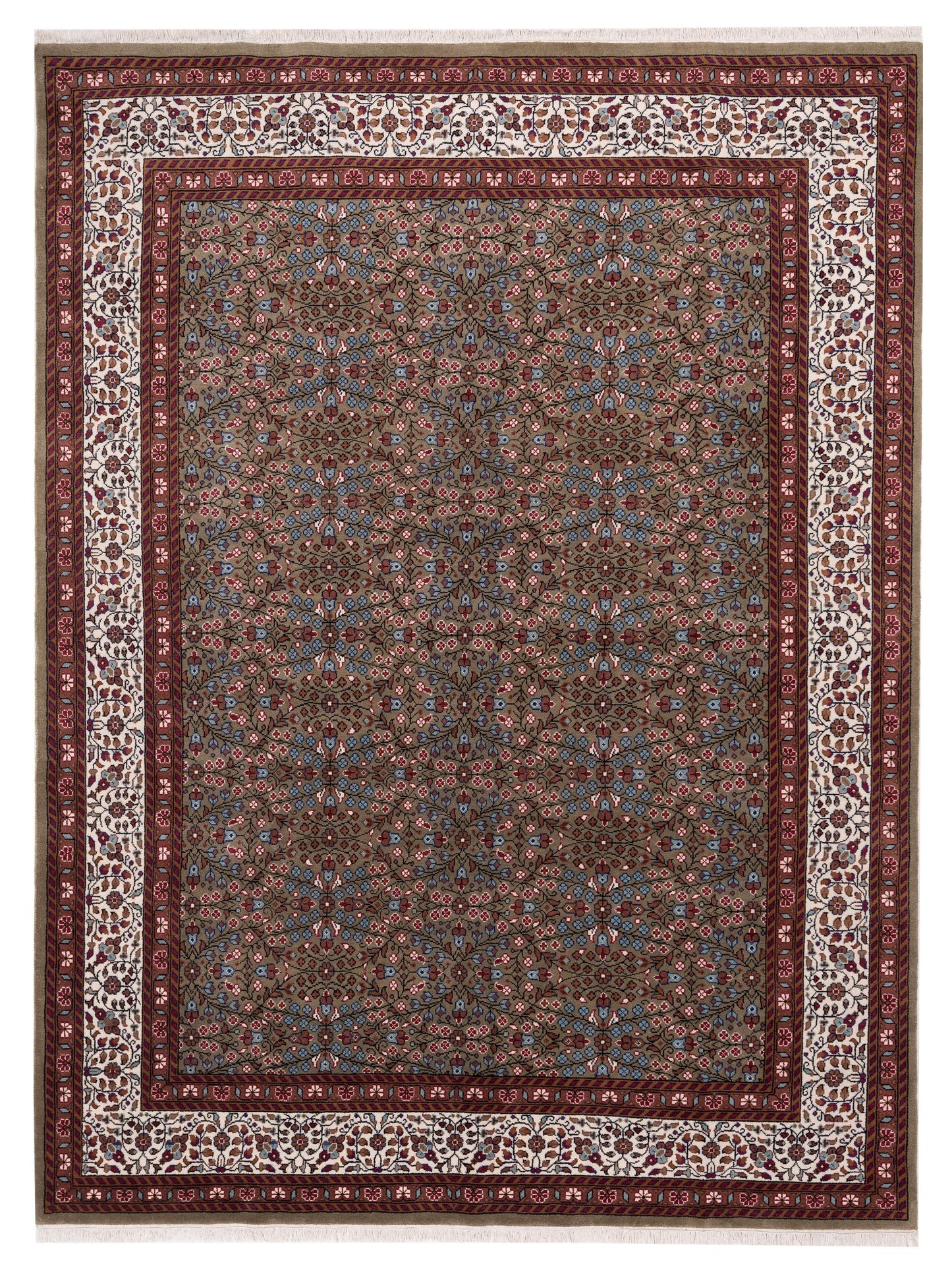 Pasha Kayseri Green Ivory Traditional