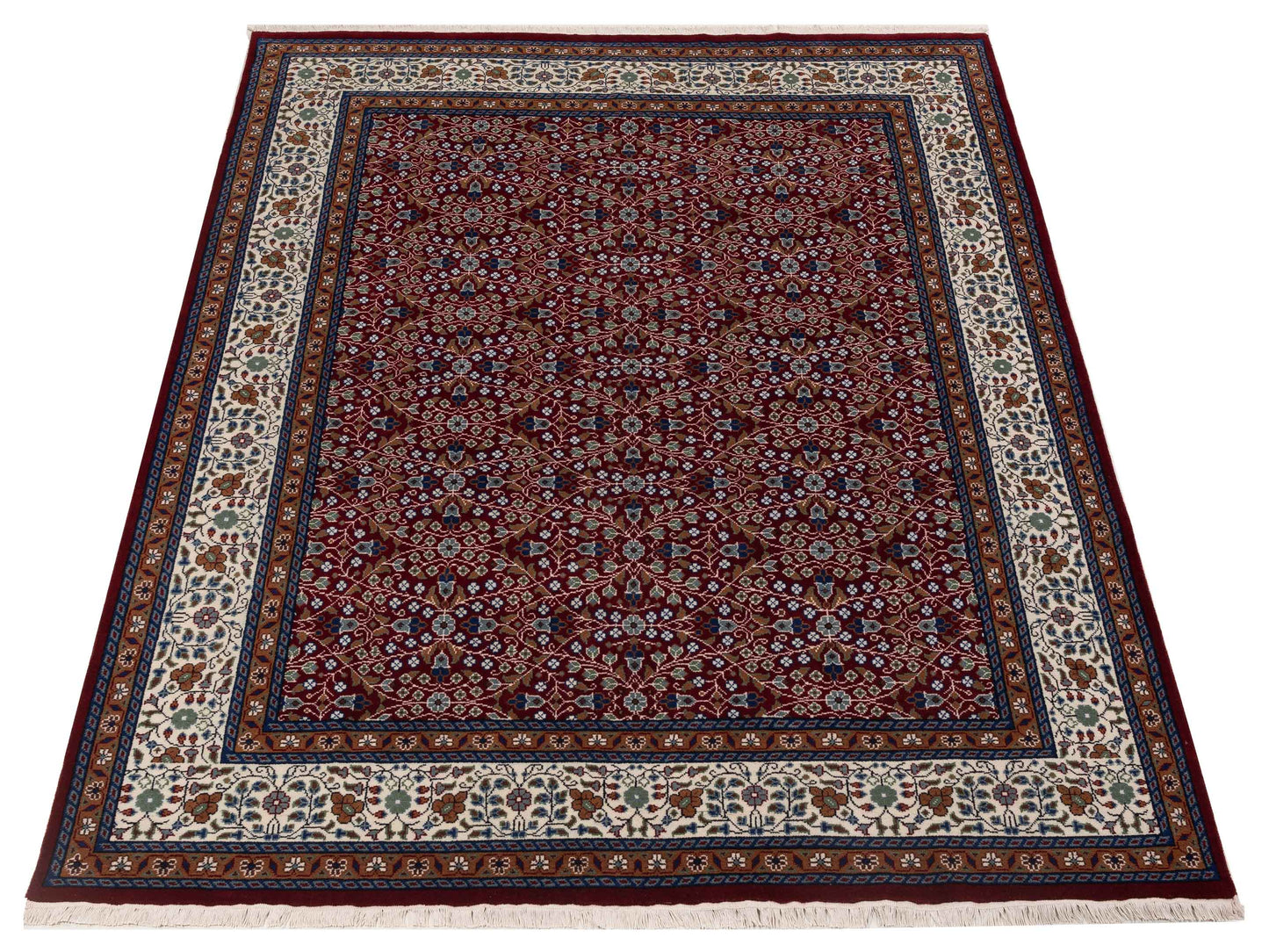 Kayseri 153016 Red Ivory 7.11x10.7 Hand Knotted Rug